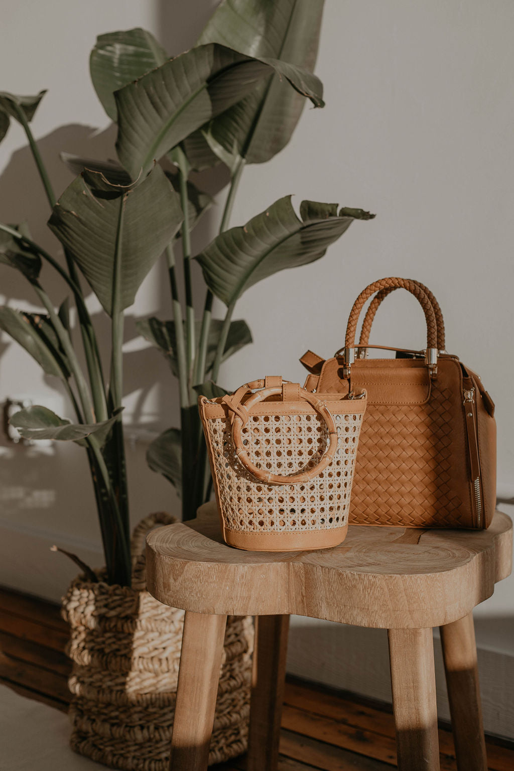 Zara + Woven Basket Bag