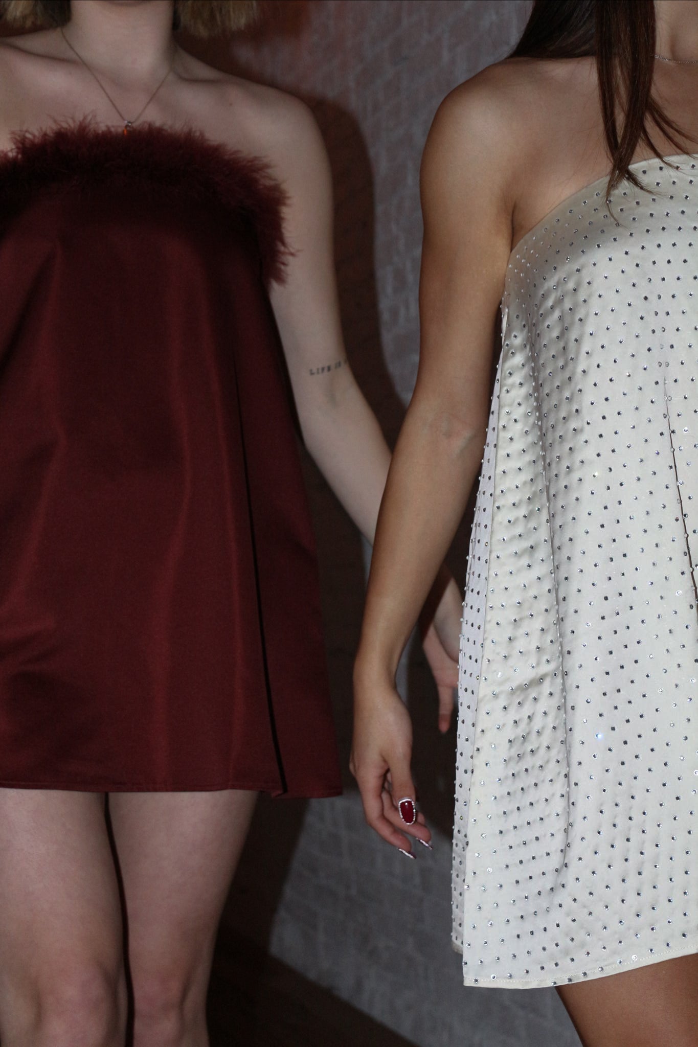 WWW Strapless Mini Dress