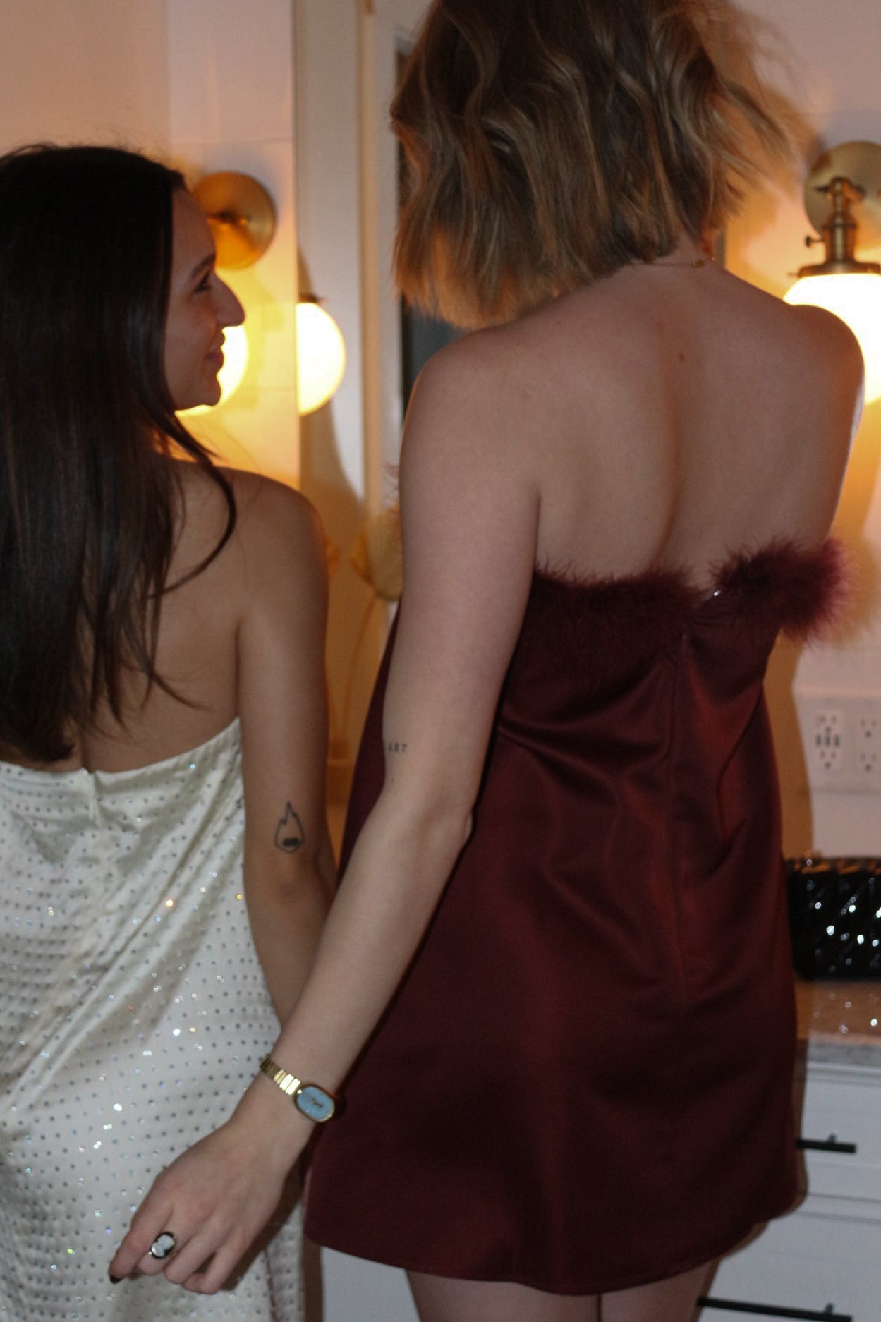 WWW Strapless Mini Dress
