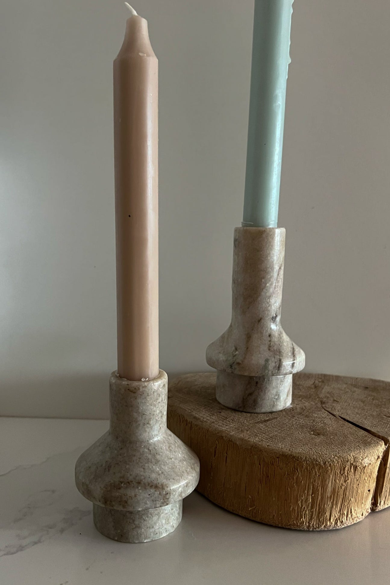 Mala Marble Taper Holder