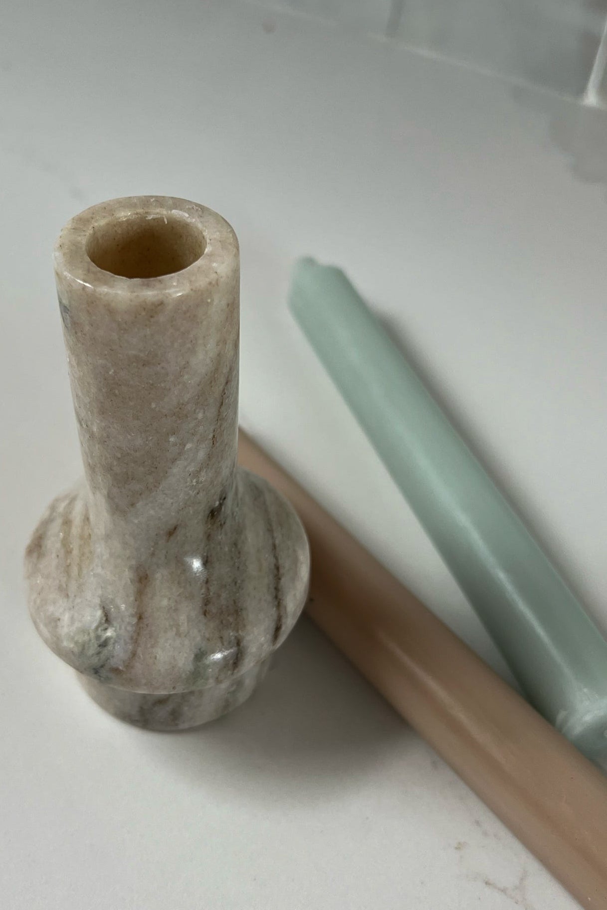 Mala Marble Taper Holder