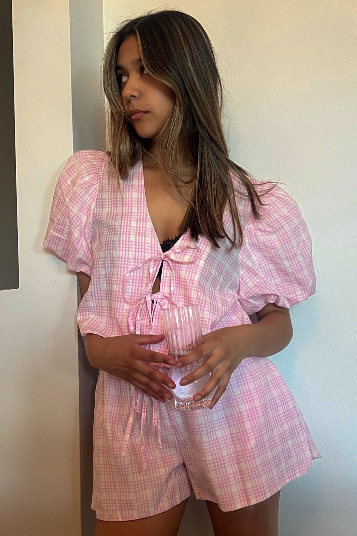 Gingham Girl Set Shorts