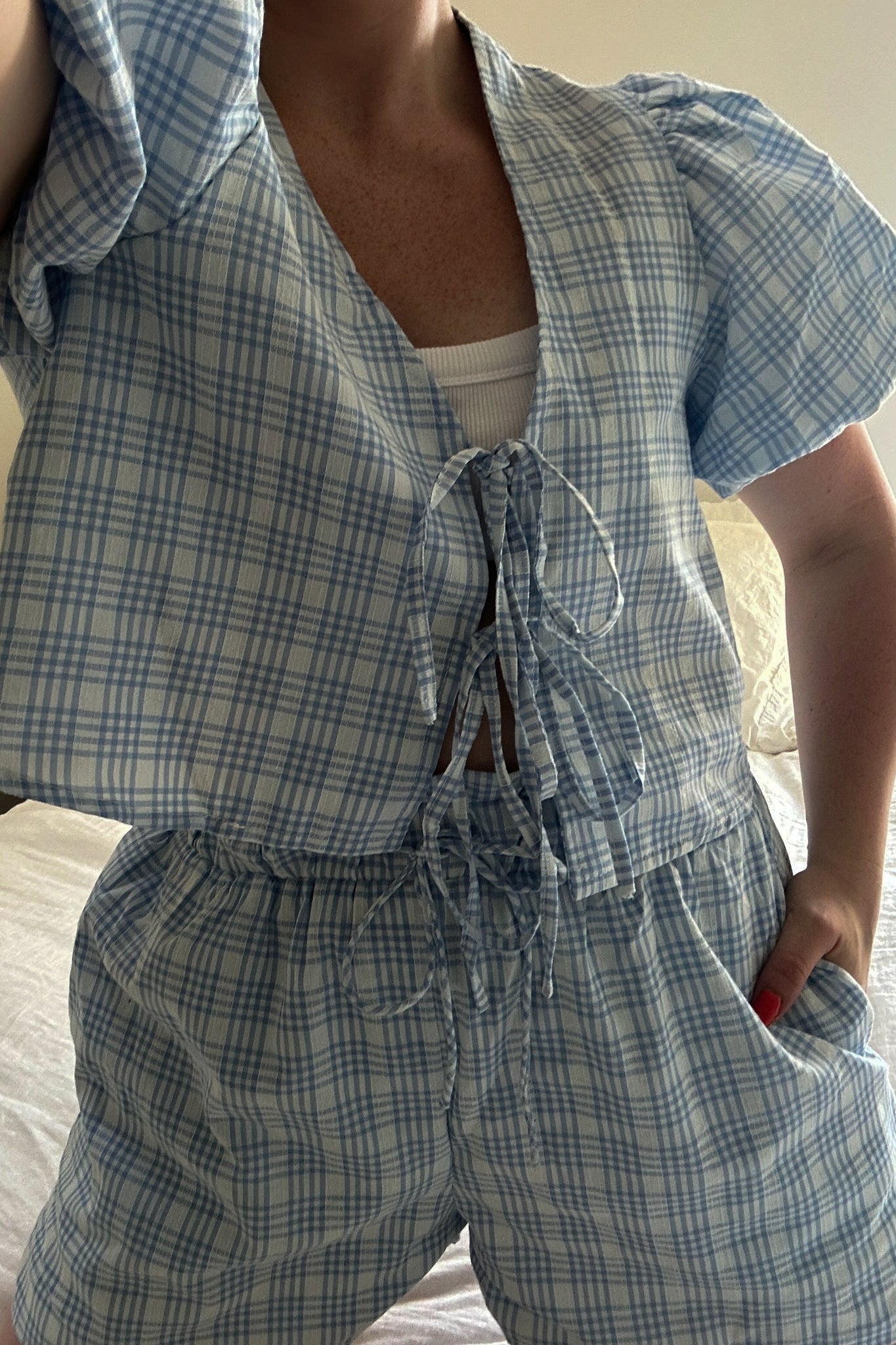 Gingham Girl Set Shorts