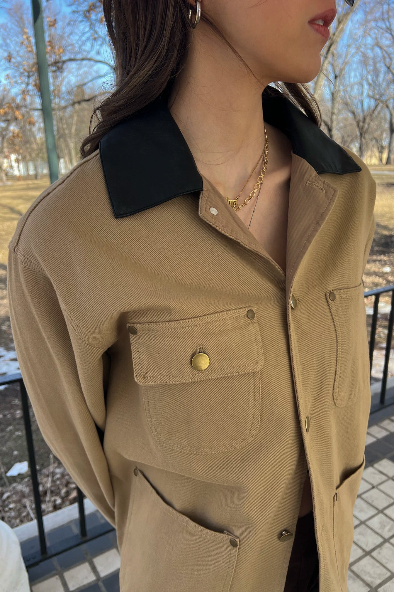 Coastal Contrast Utility Coat