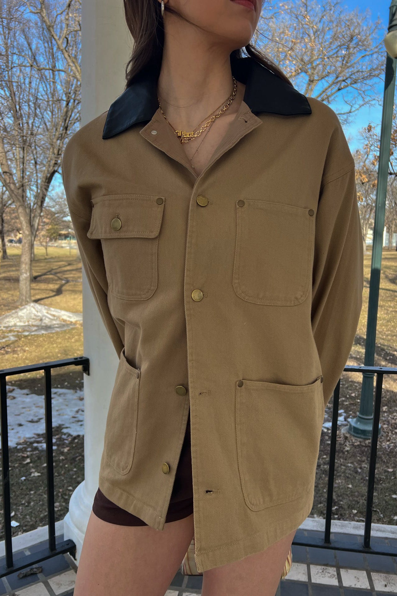 Coastal Contrast Utility Coat