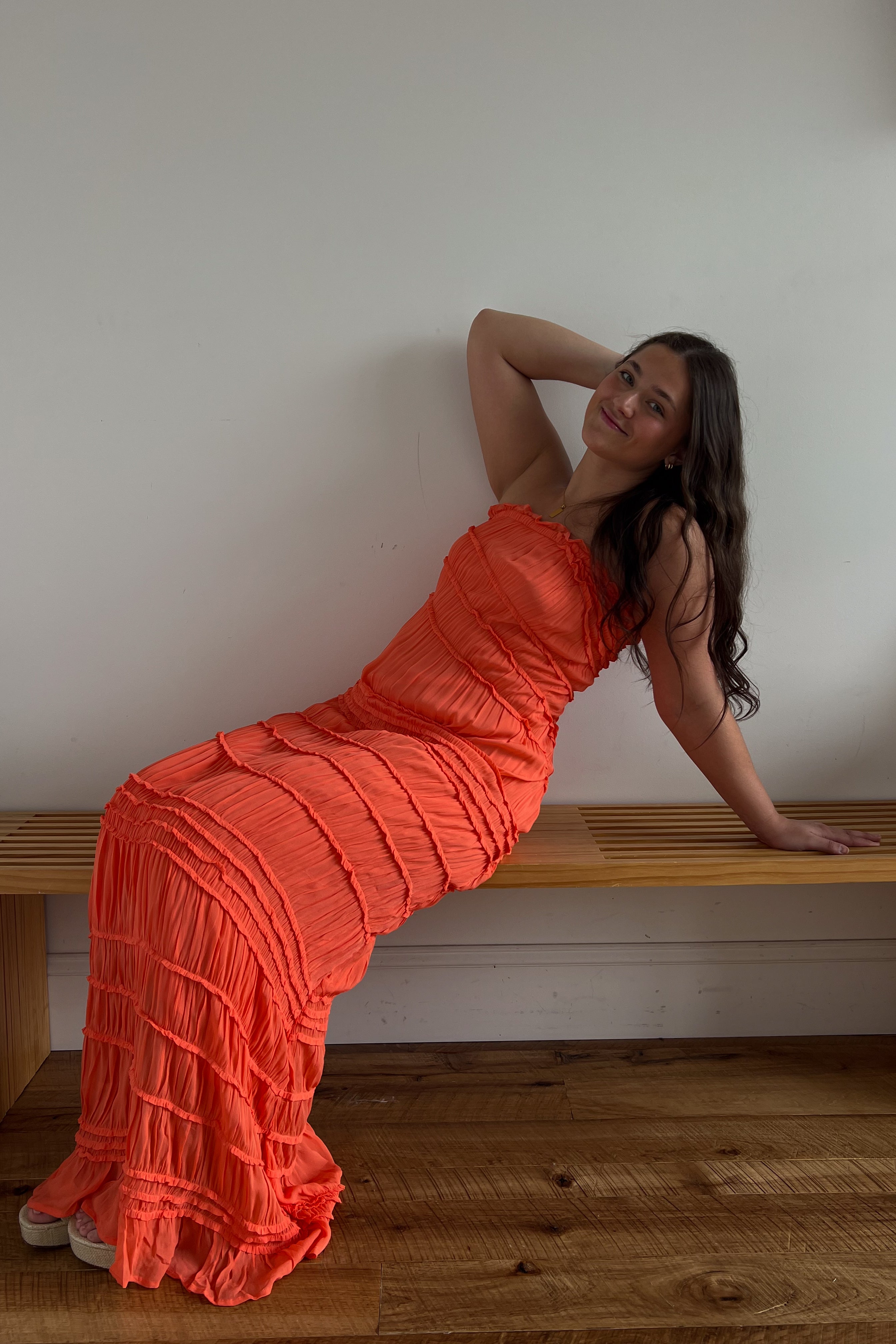 Peach Dress