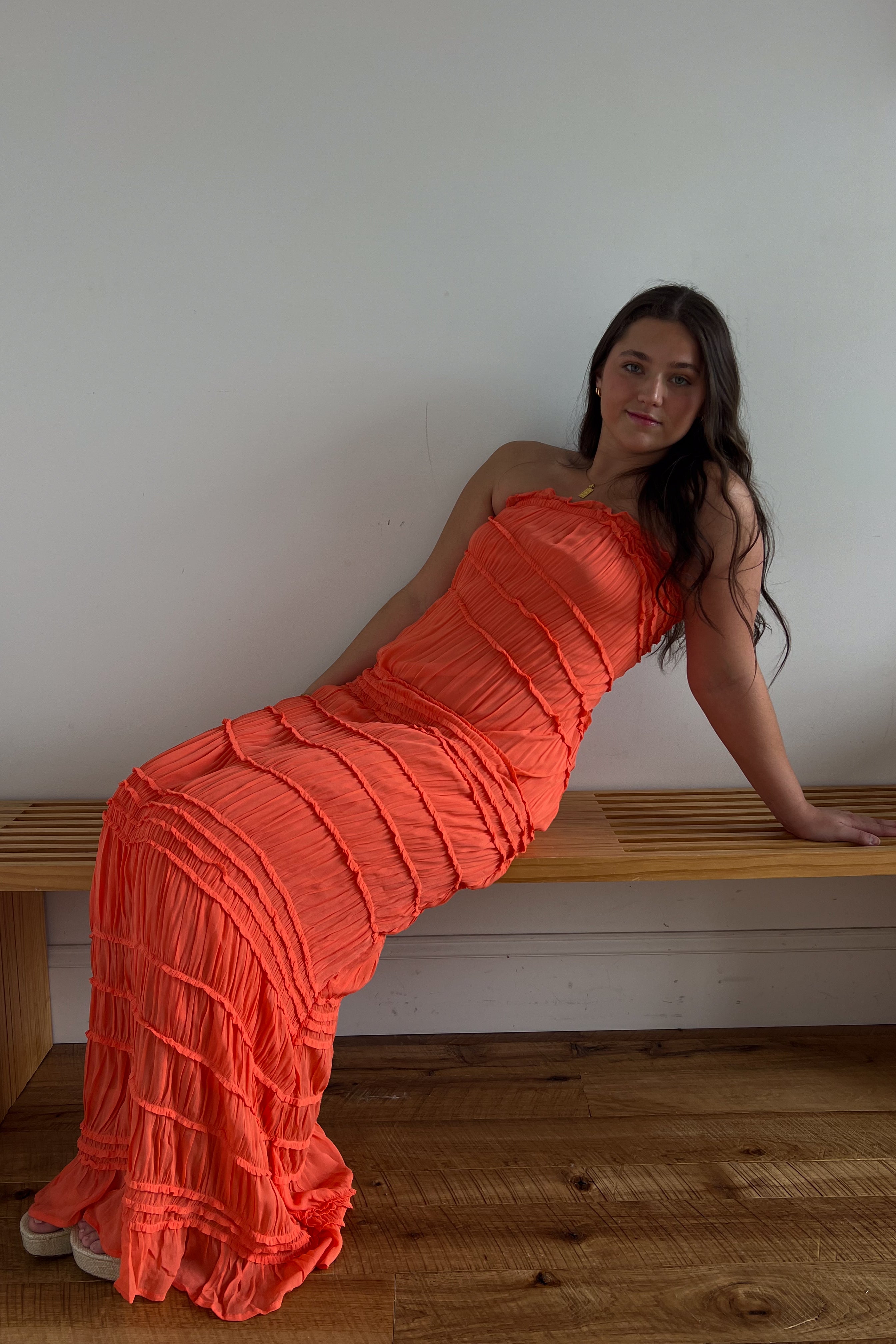 Peach Dress
