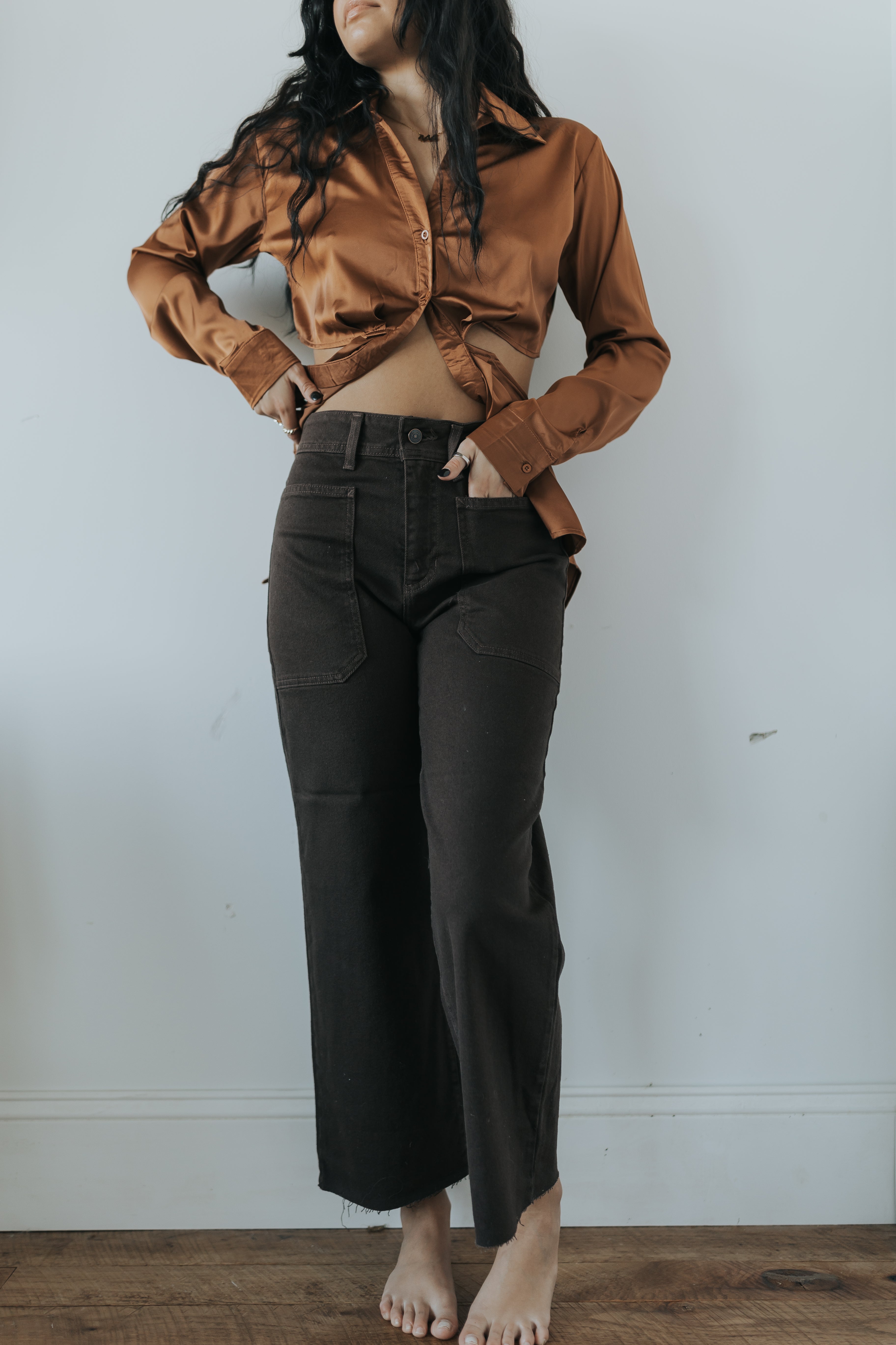 Just Black Denim Utility Pants