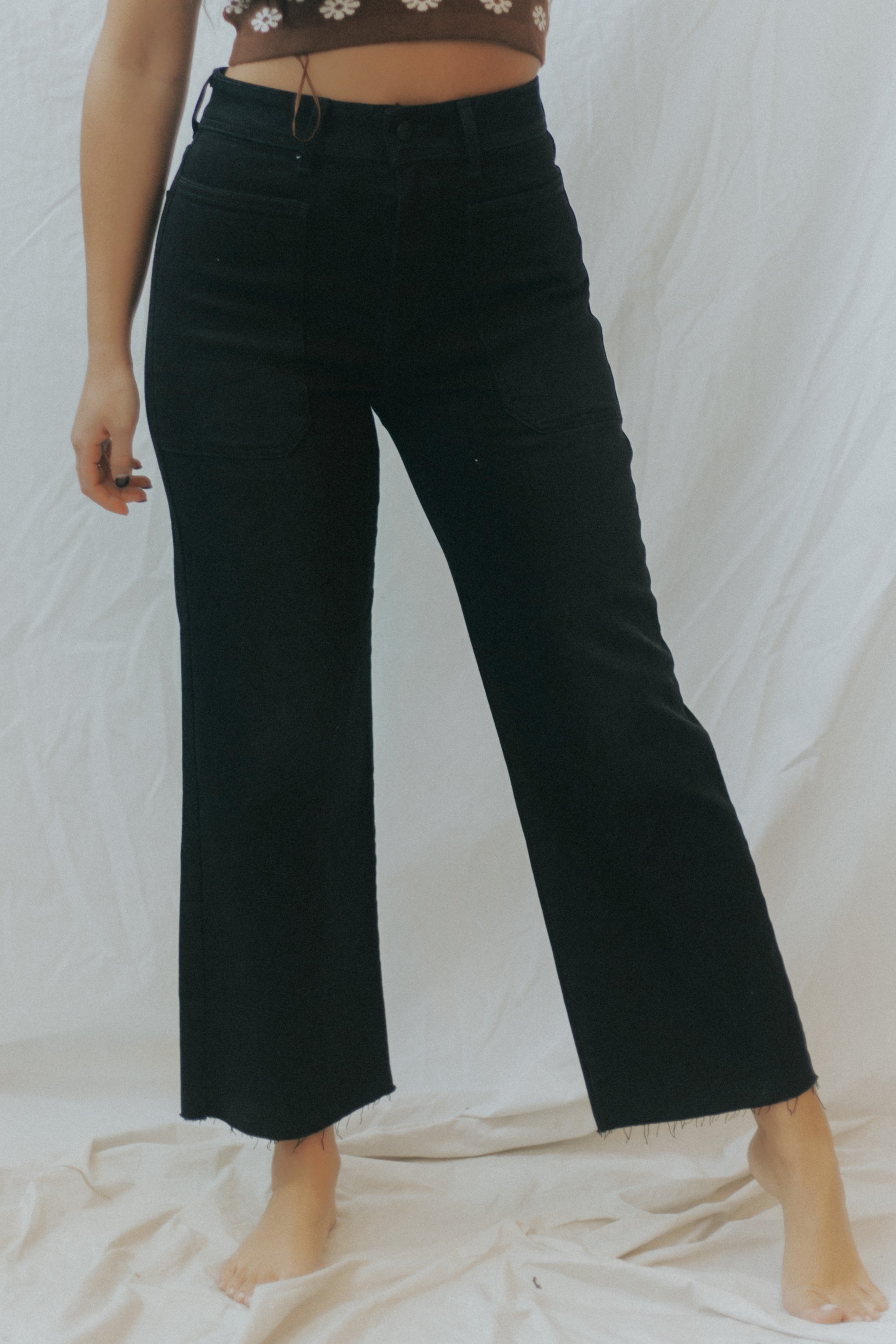 Just Black Denim Utility Pants
