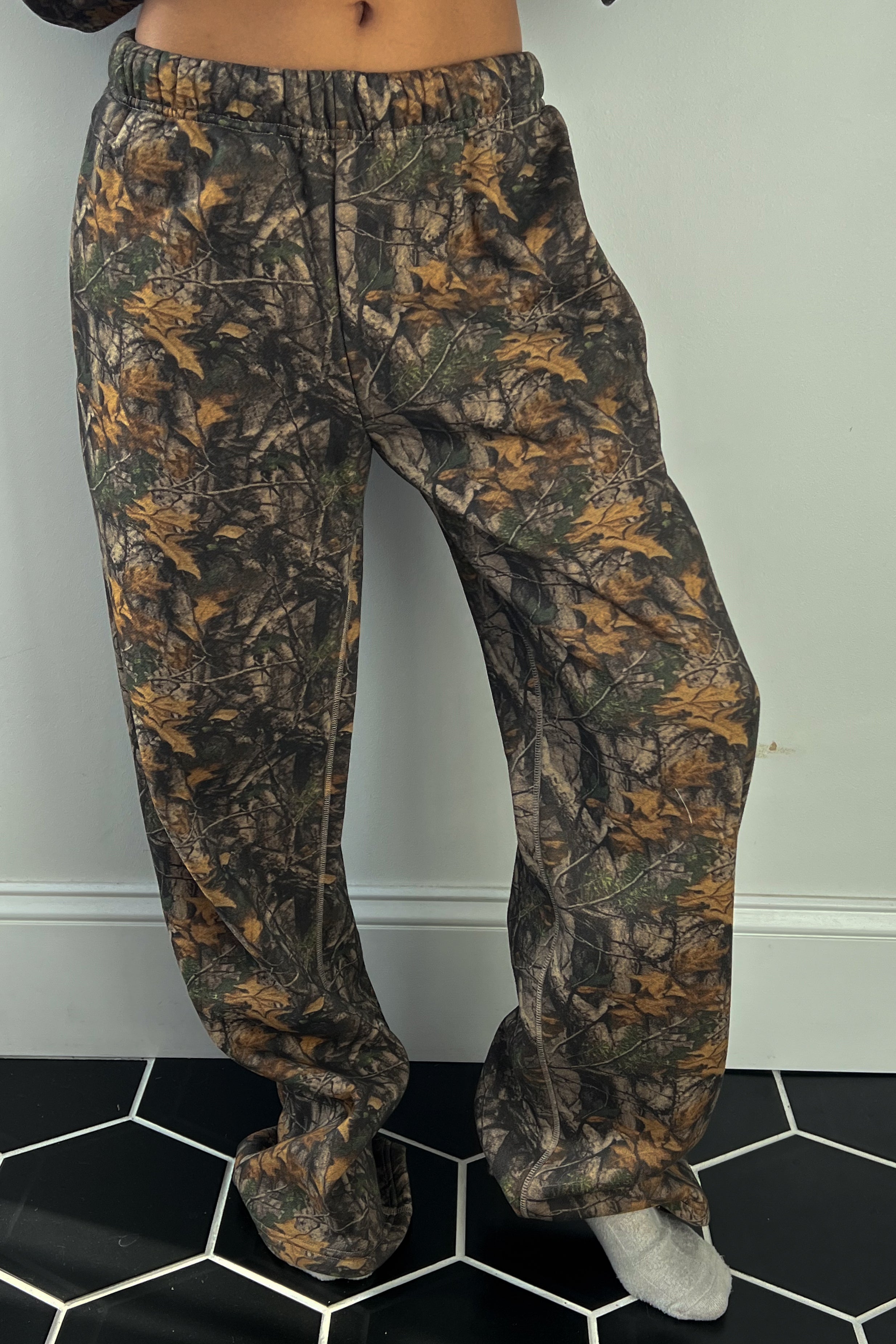 Cozy Forest Wide Leg Sweatpants