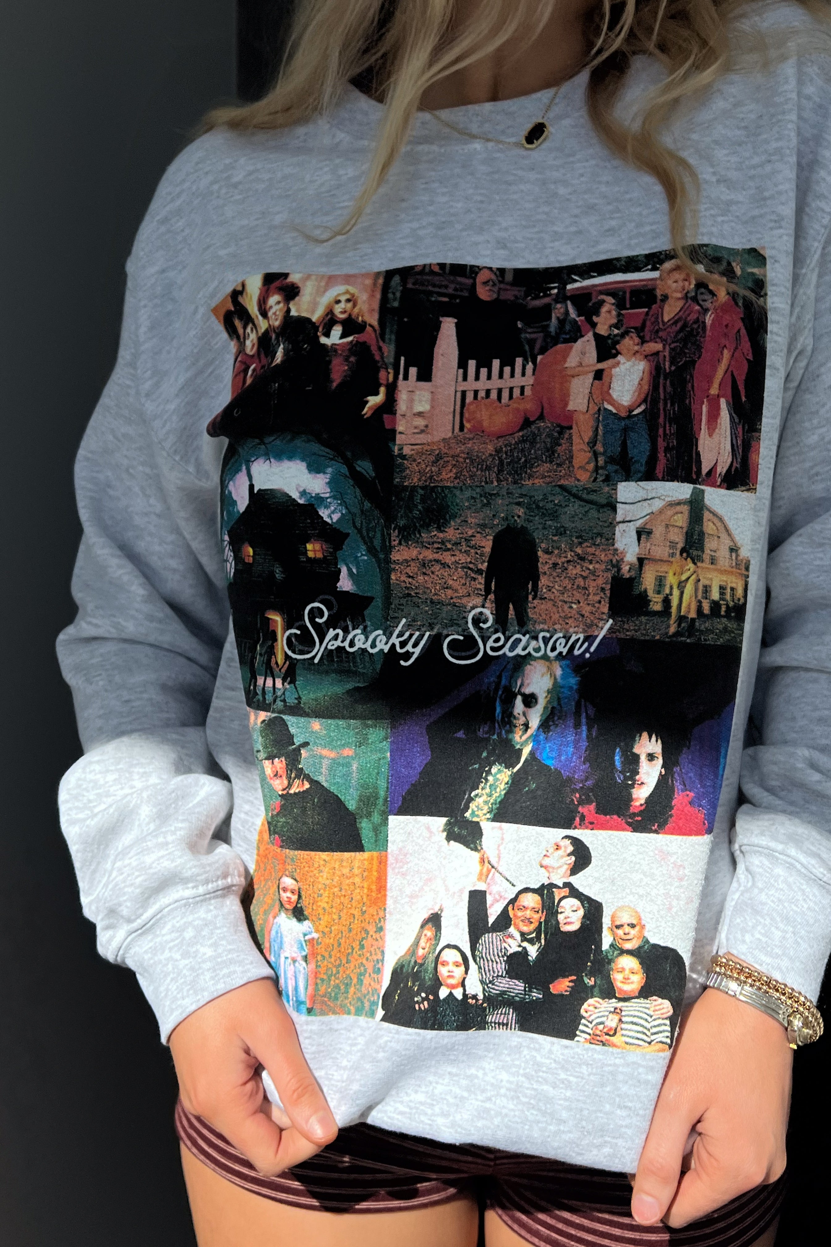 Spooky Season Collage Sweatshirt