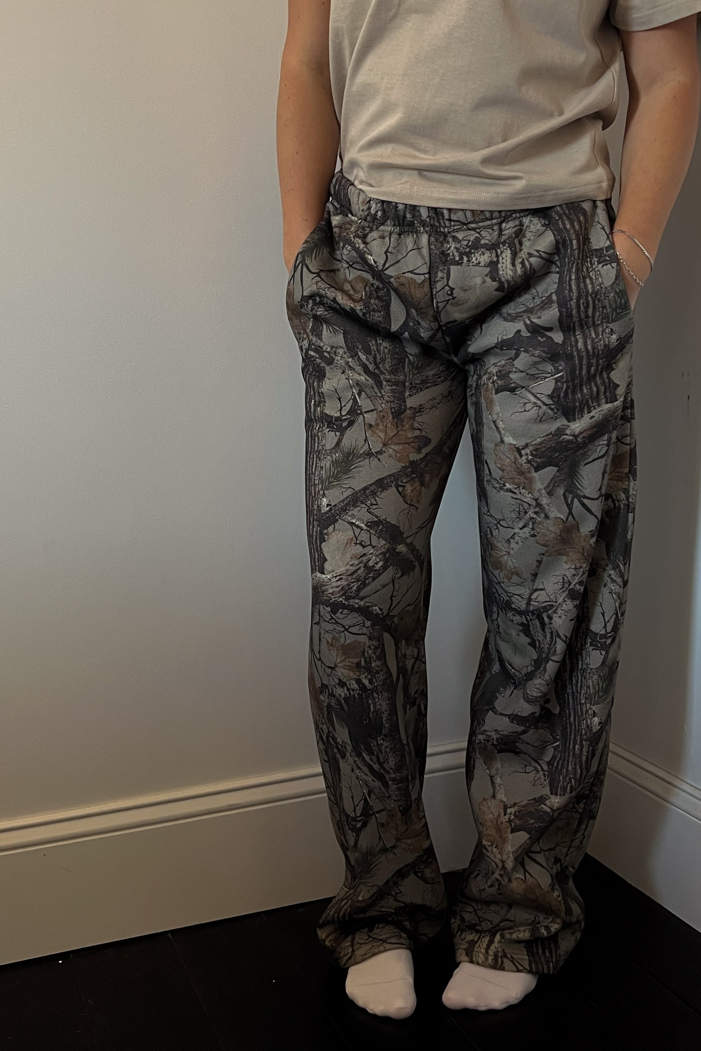 Cozy Camo Wide Leg Sweatpants