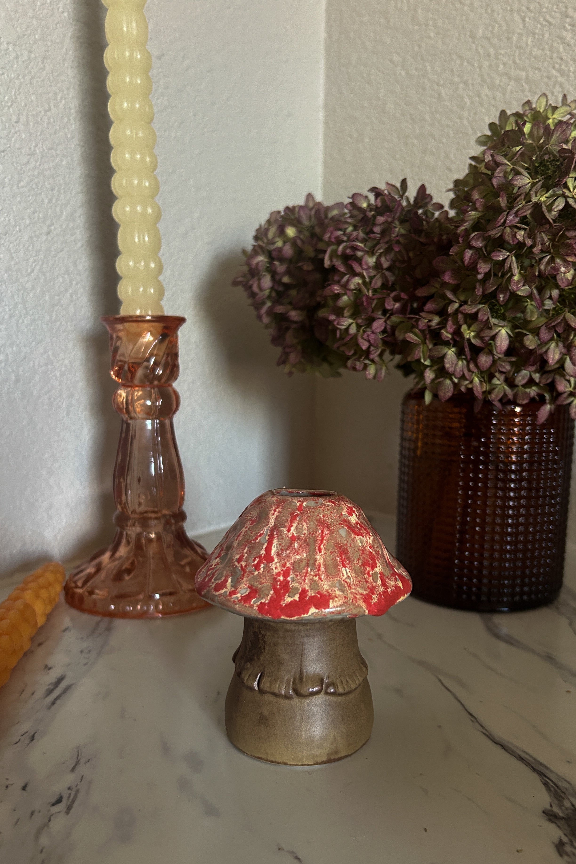 Mushroom Candle Holder