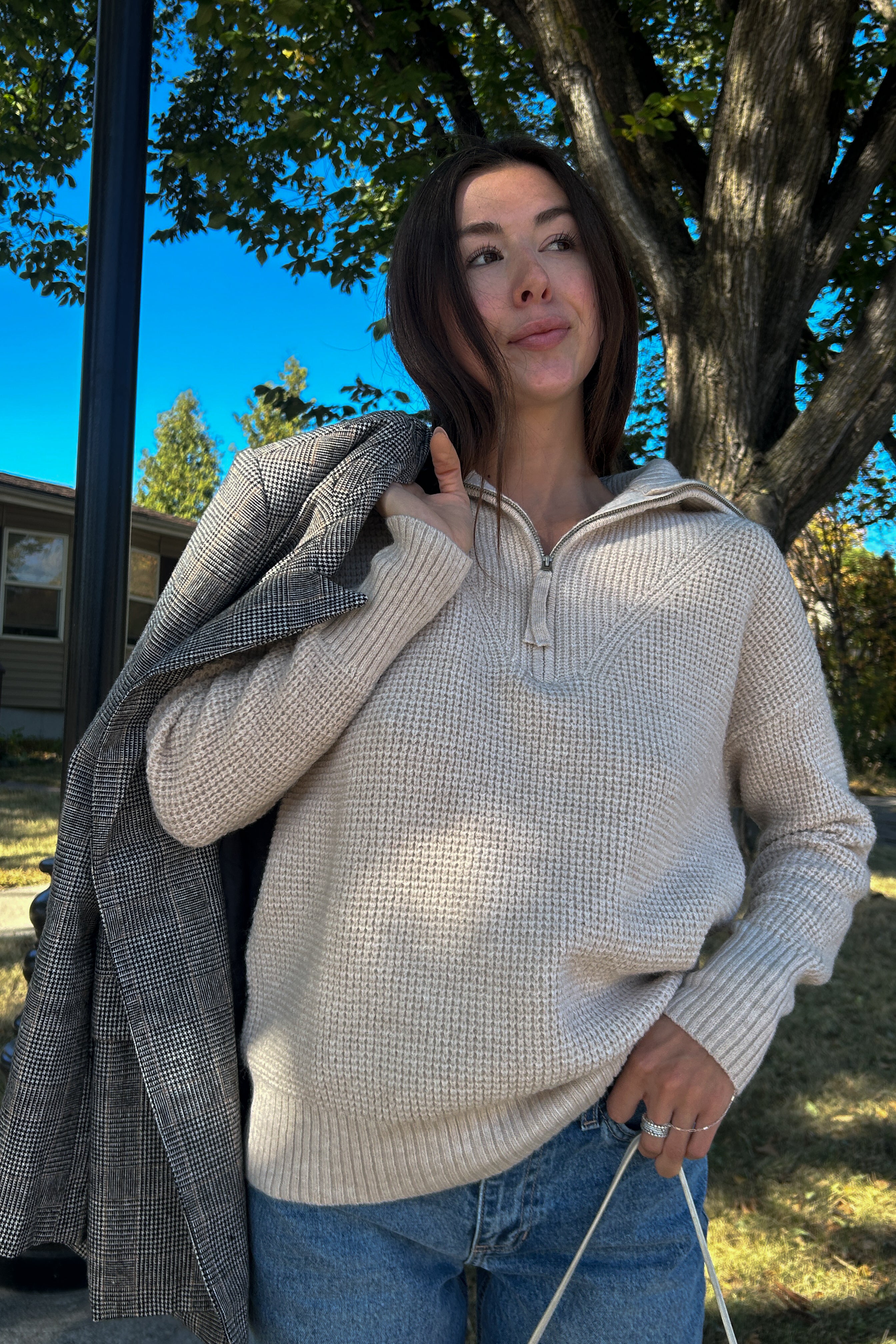 Bergeron Half Zip Sweater