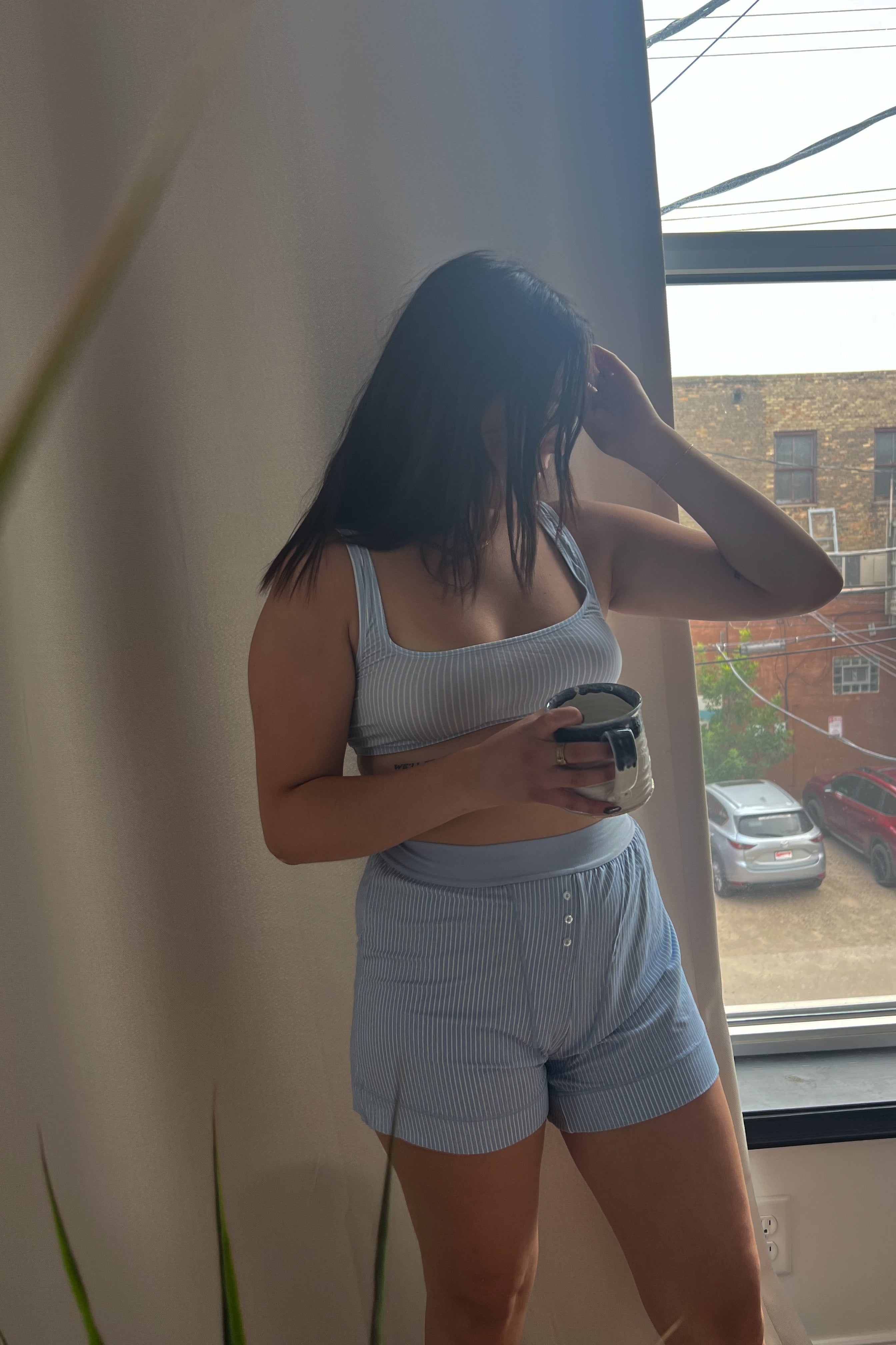 WWW Scooped Ribbed Bra