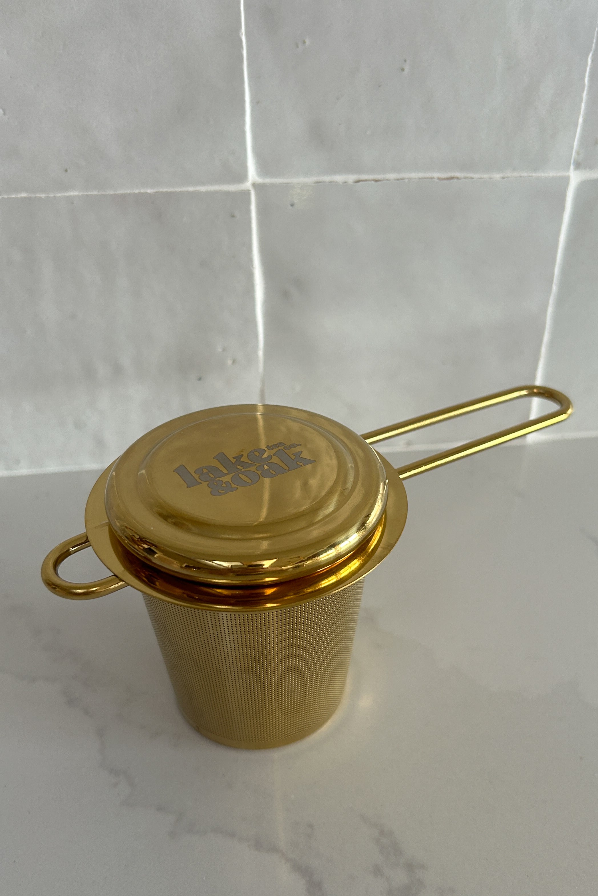 Gold Goddess Tea Strainer