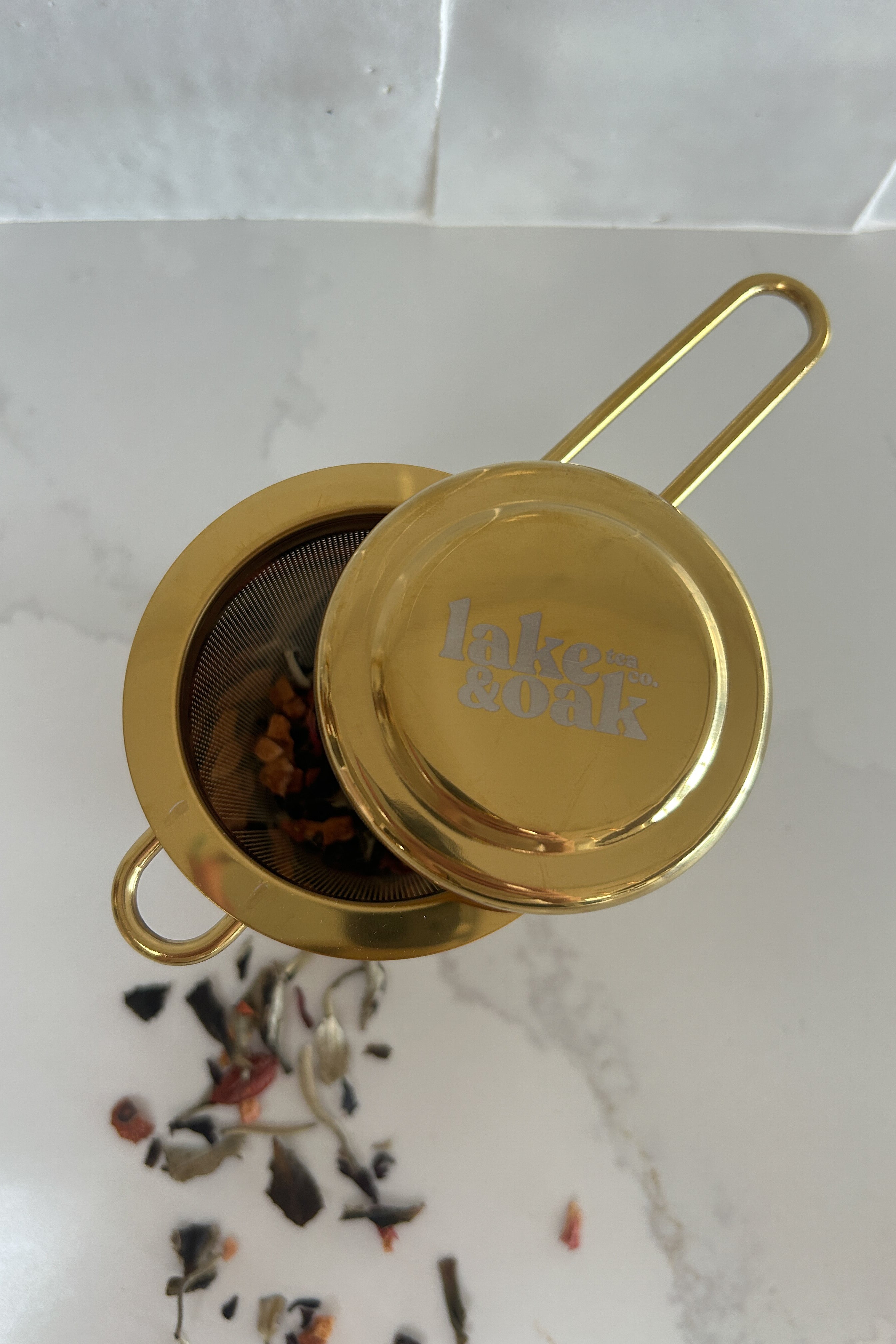 Gold Goddess Tea Strainer