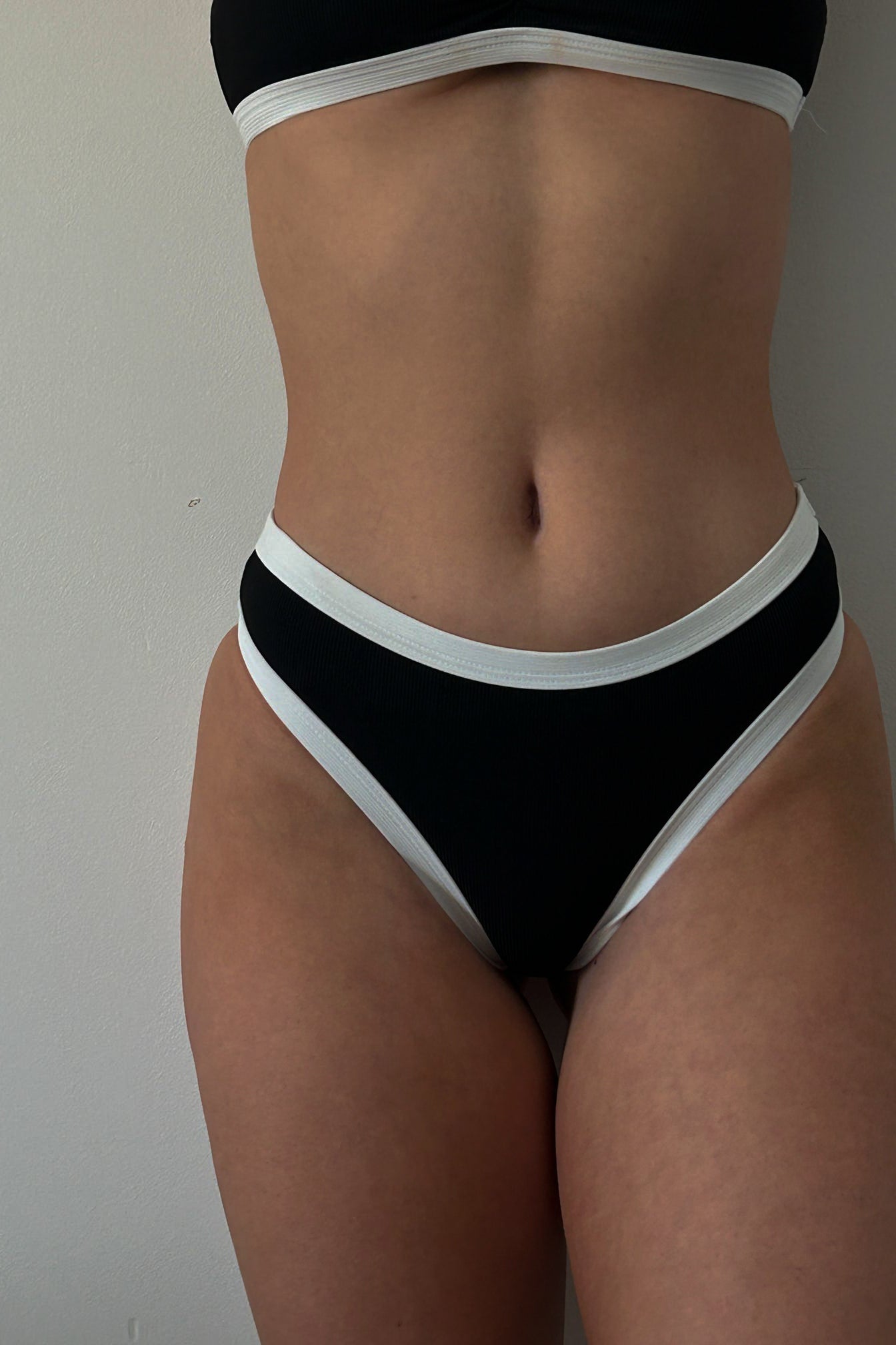 Panama Bikini Bottom - Black White