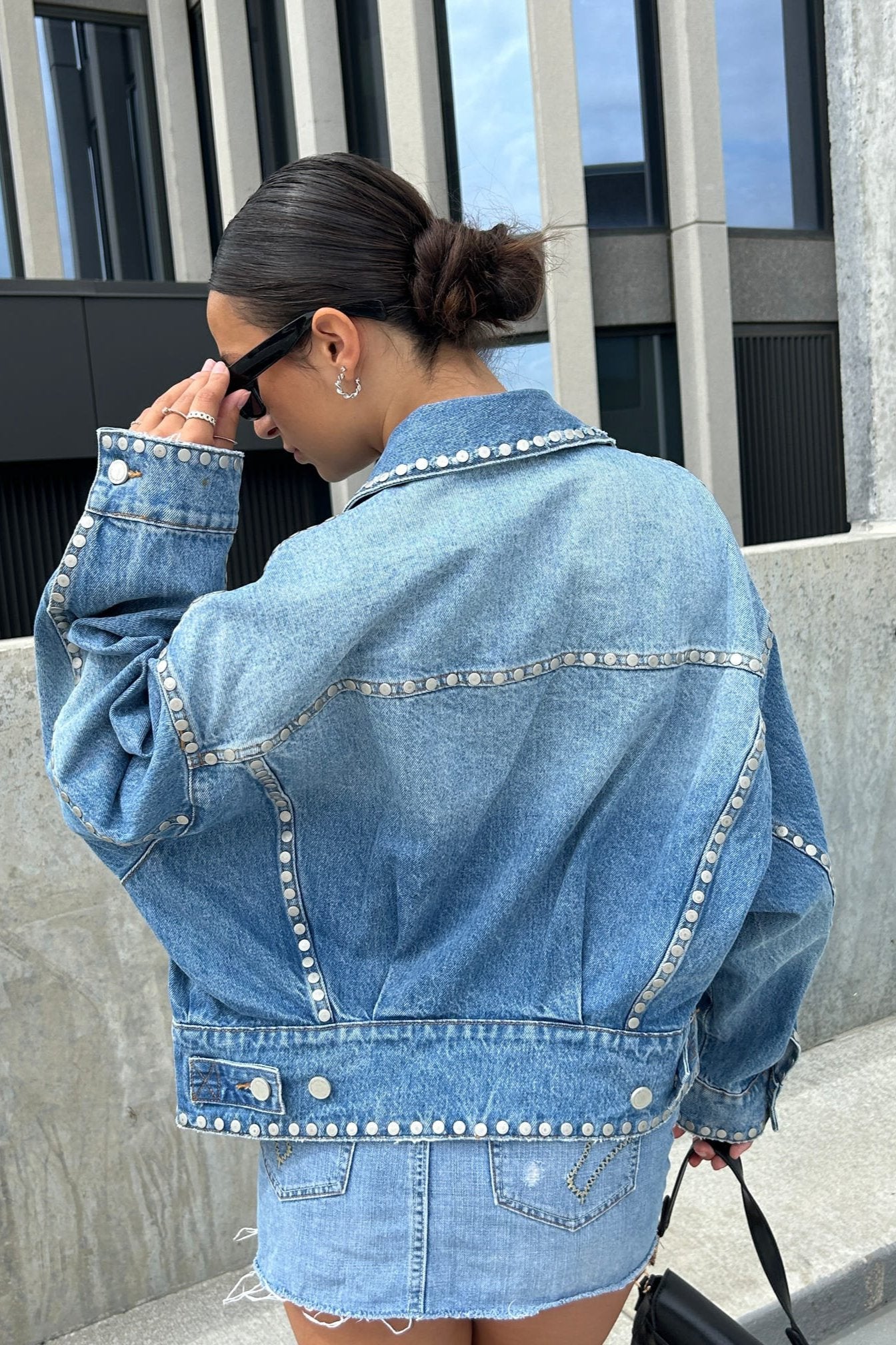 Rizzo Sudded Denim Jacket