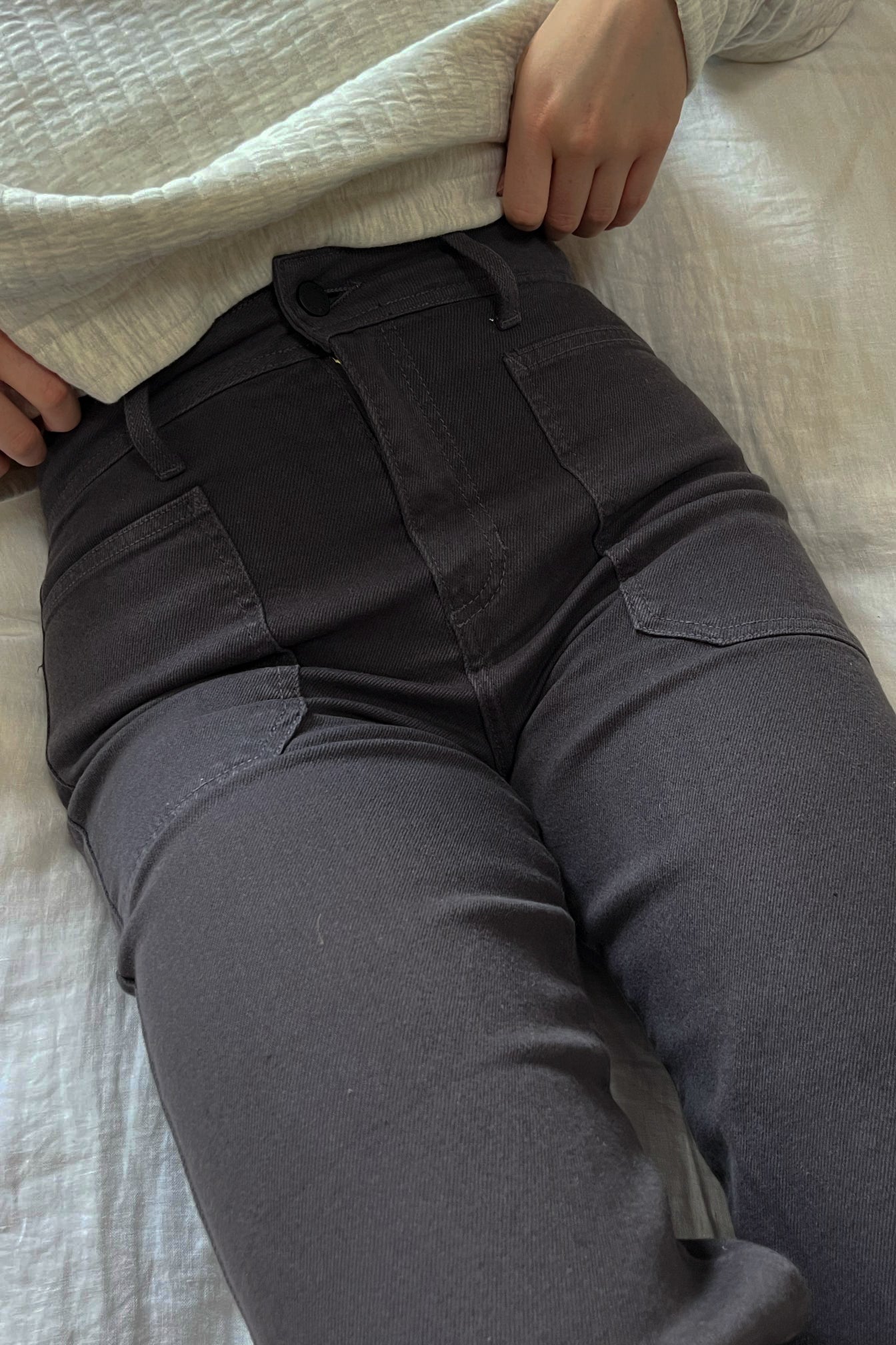 Just Black Denim Utility Pants