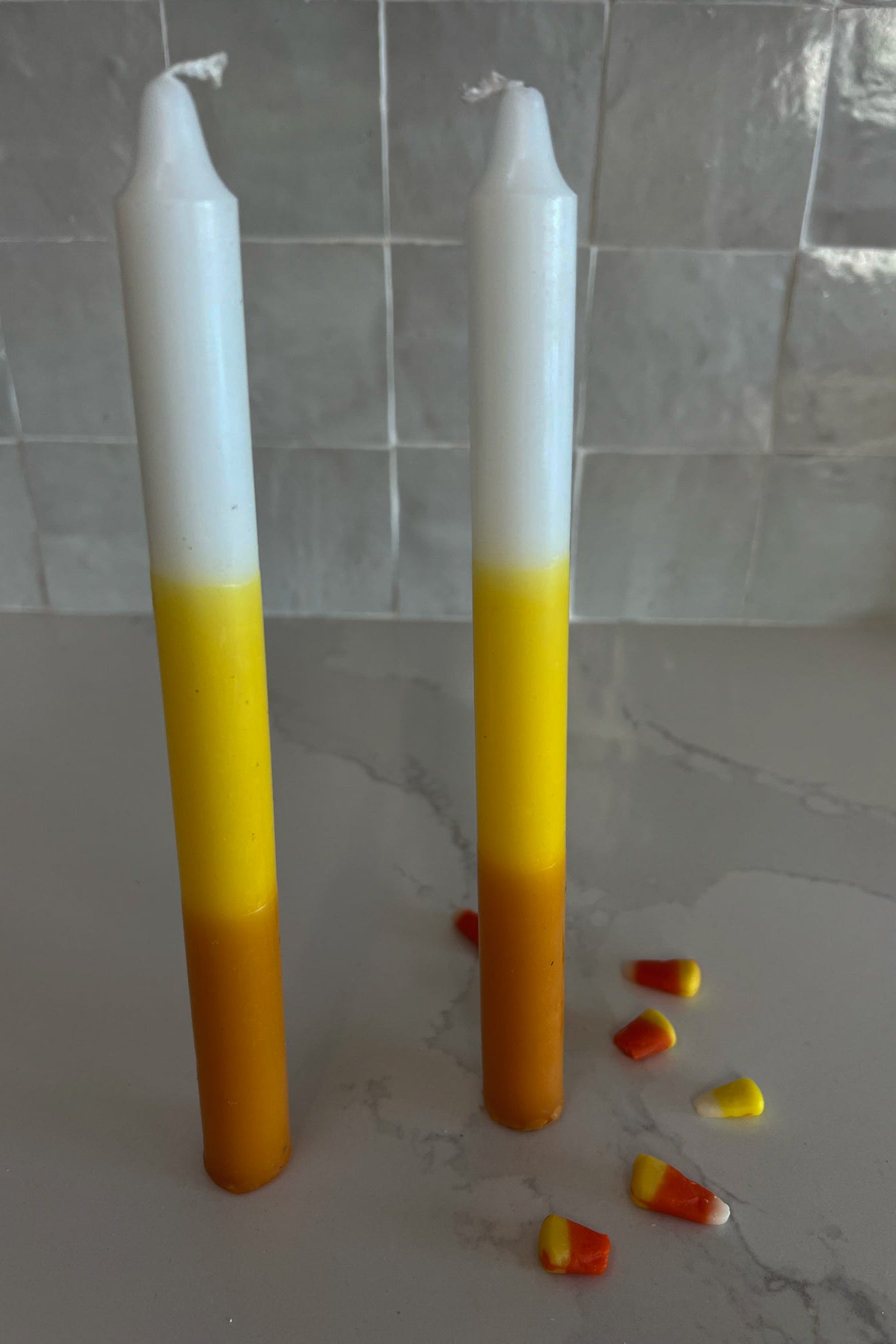 Candy Corn Candles