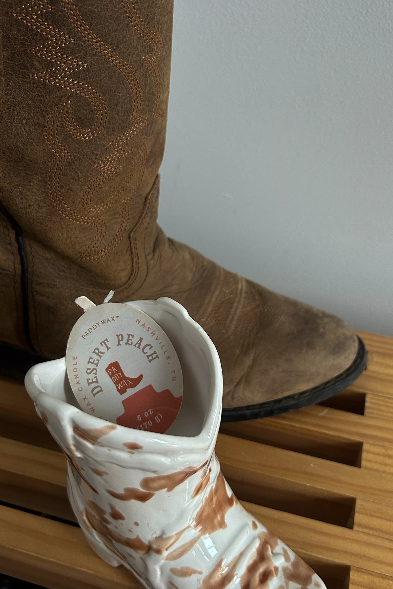 Nashville Cowboy Boot Candle