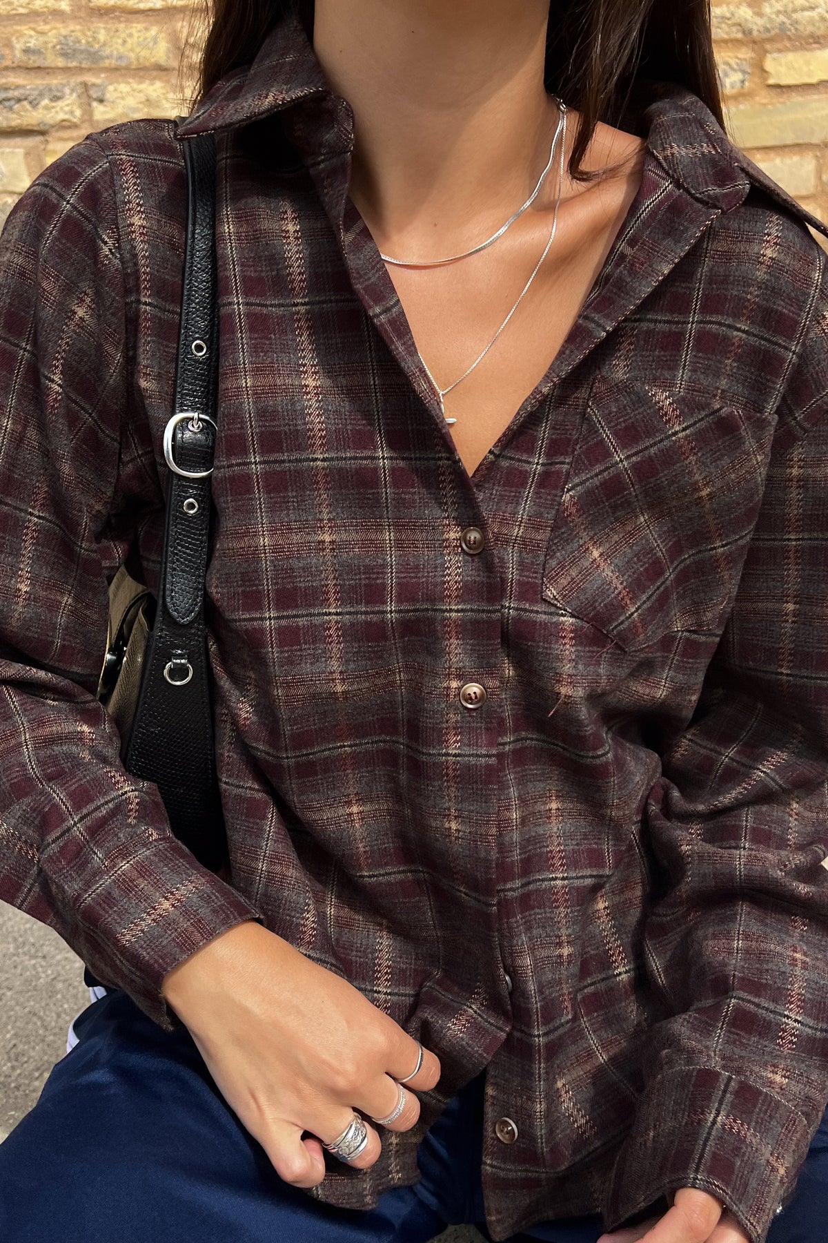 Brady Plaid Top