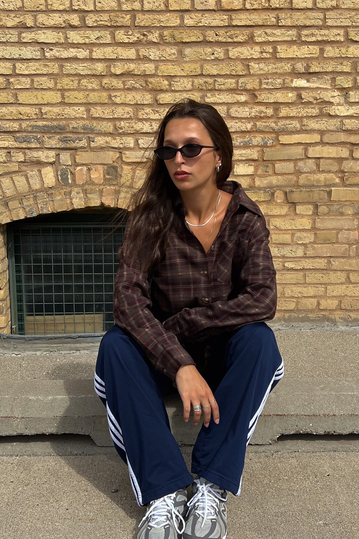 Brady Plaid Top