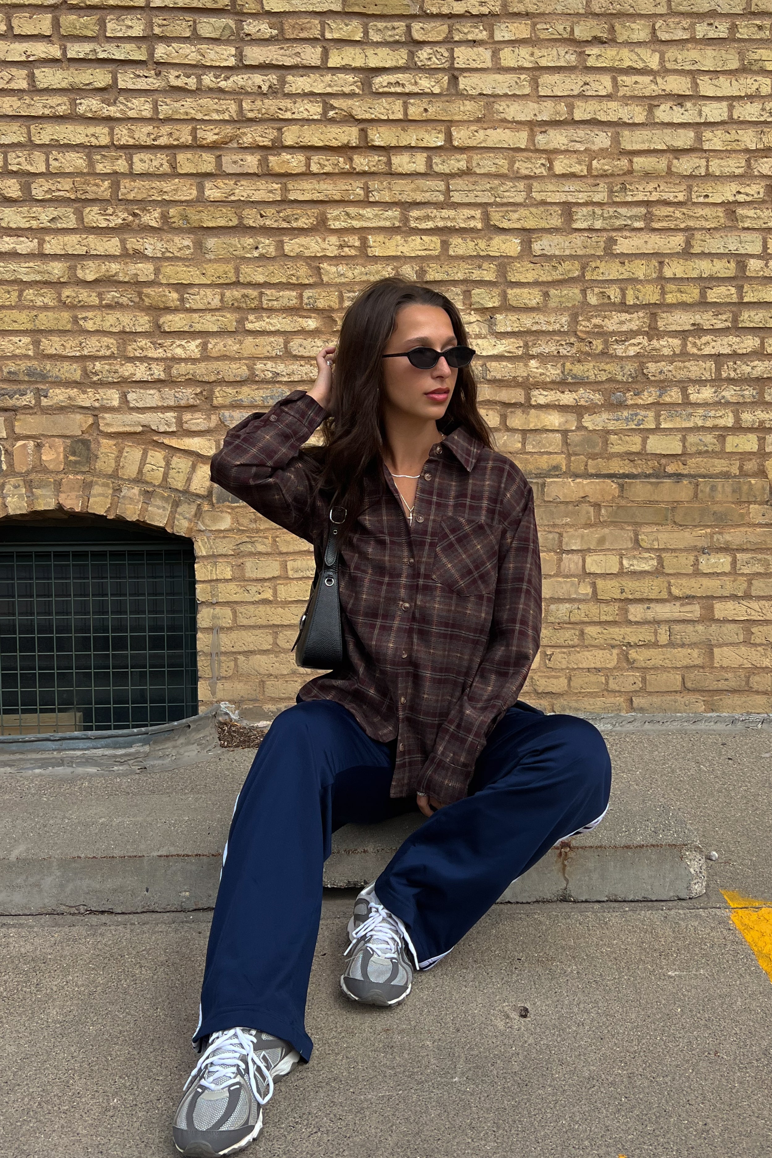 Brady Plaid Top