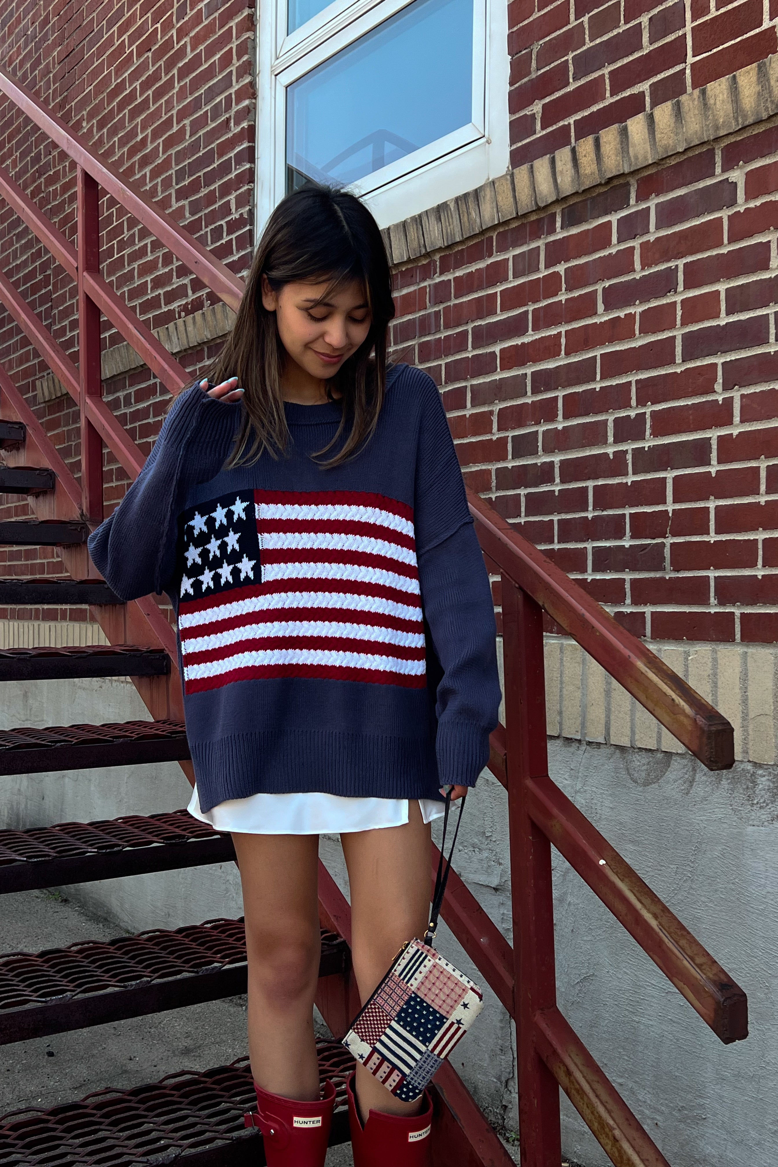 Red White & Blue Top