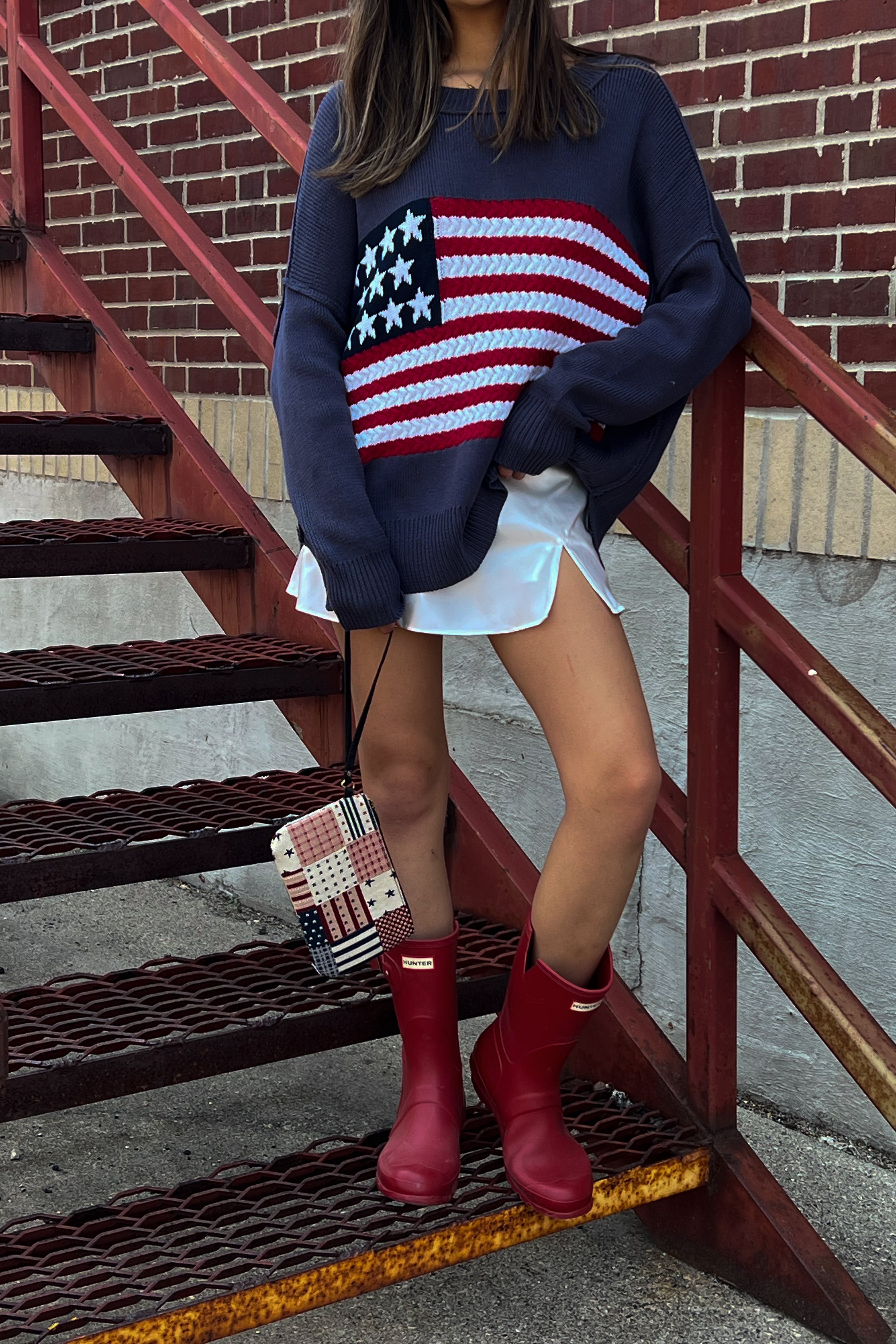 Red White & Blue Top