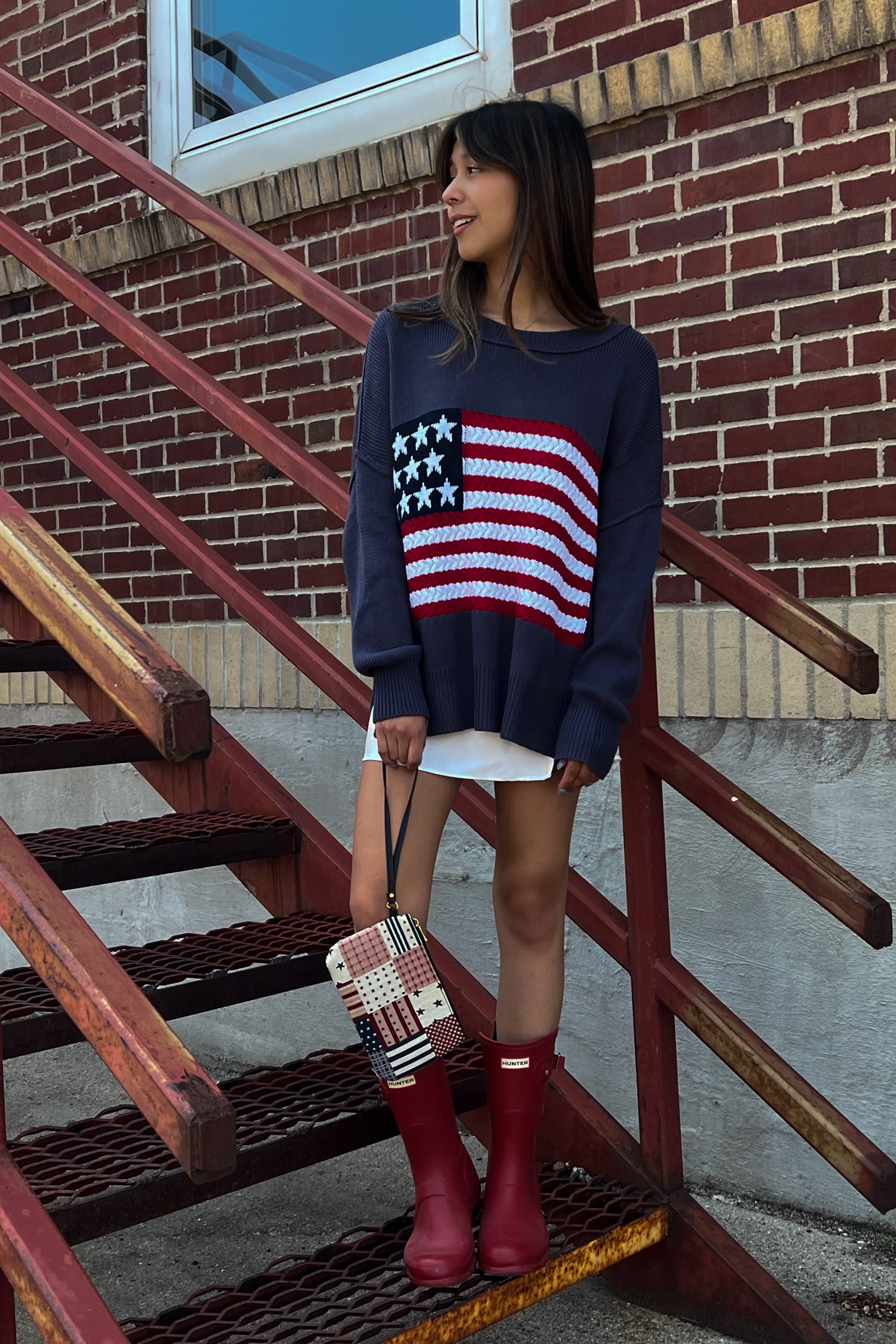 Red White & Blue Top