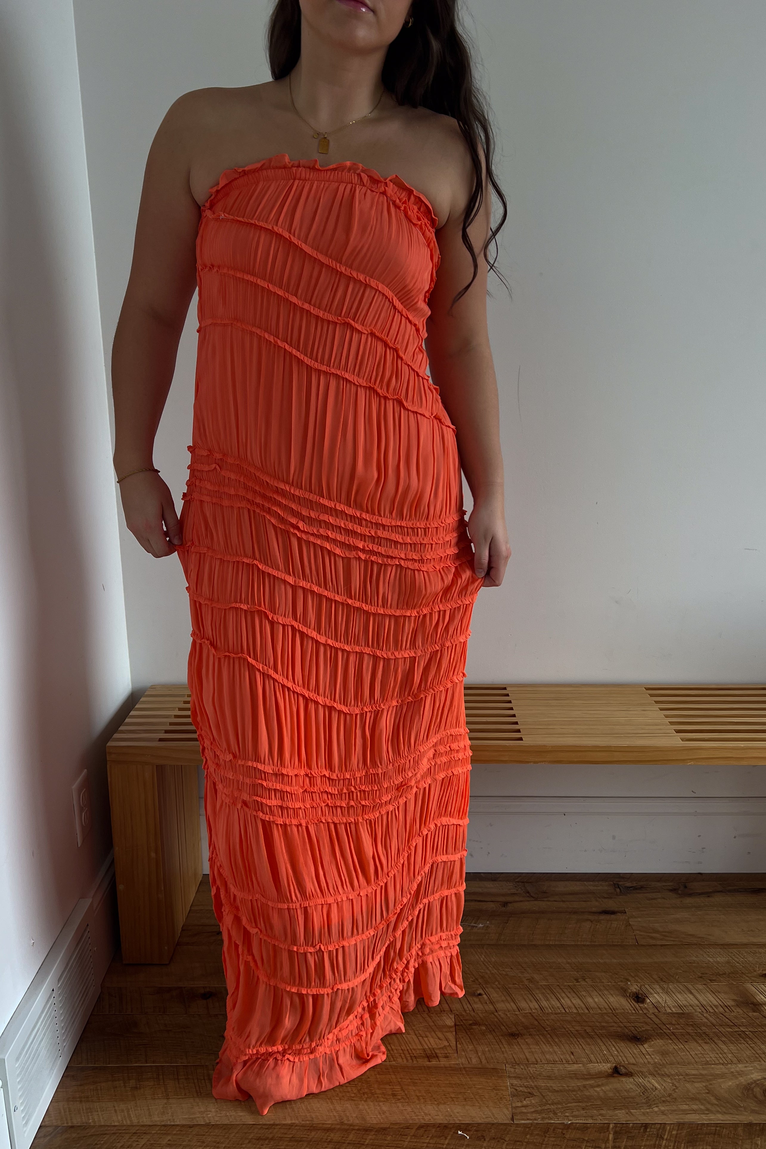 Peach Dress