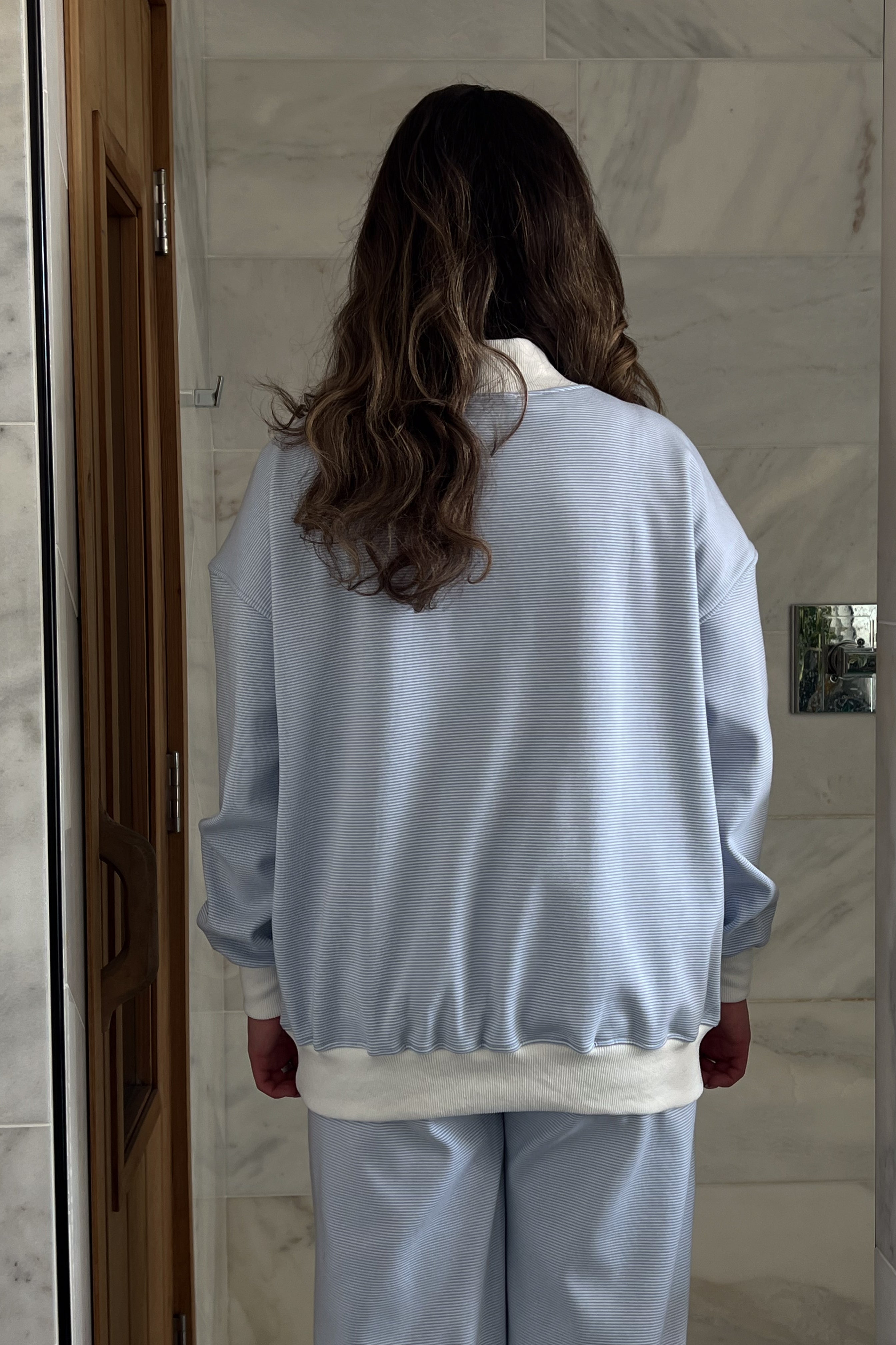 Evans Set Mock Neck Sweatshirt