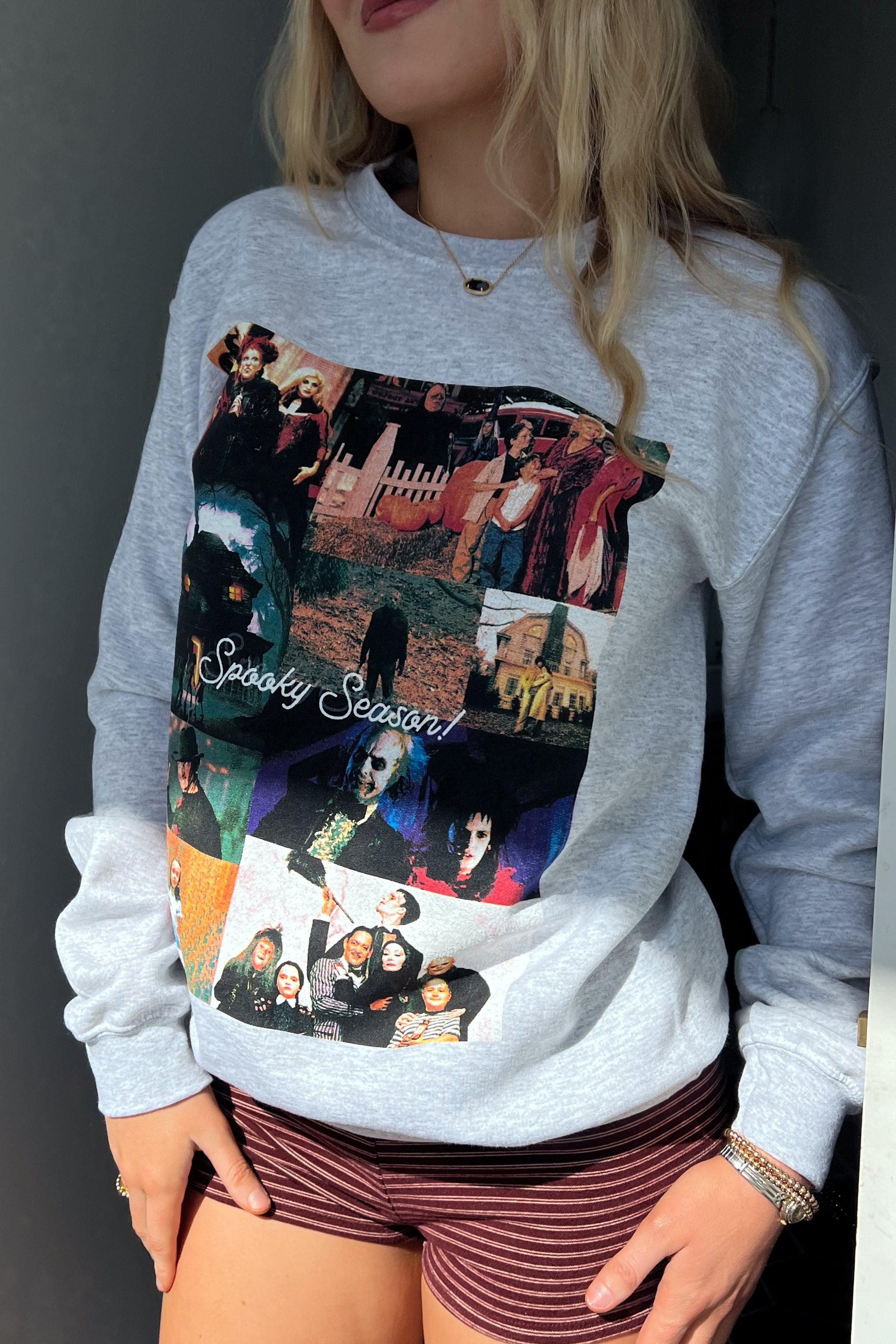 Spooky Season Collage Sweatshirt