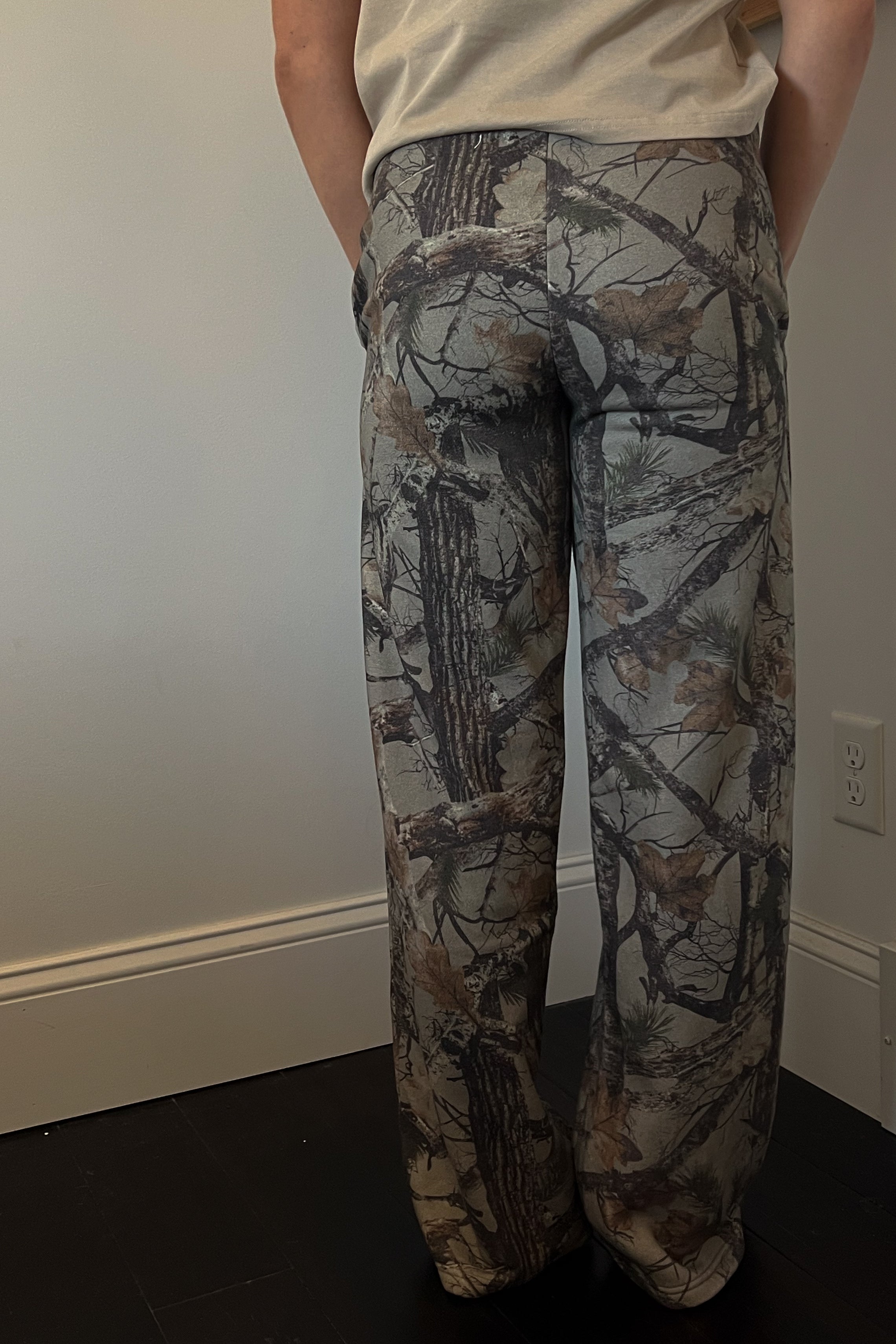 Cozy Camo Wide Leg Sweatpants