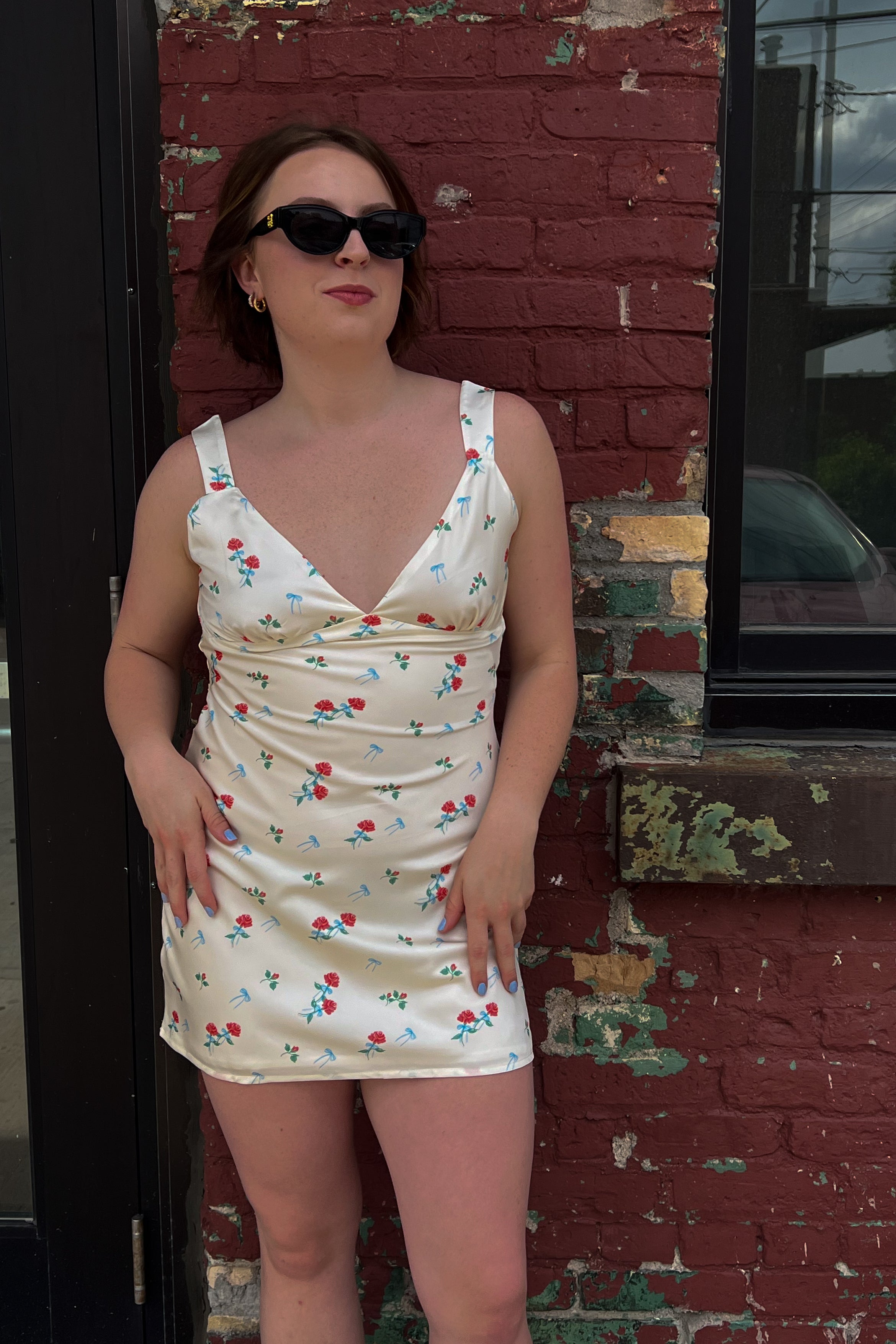 Red Roses Mini Dress