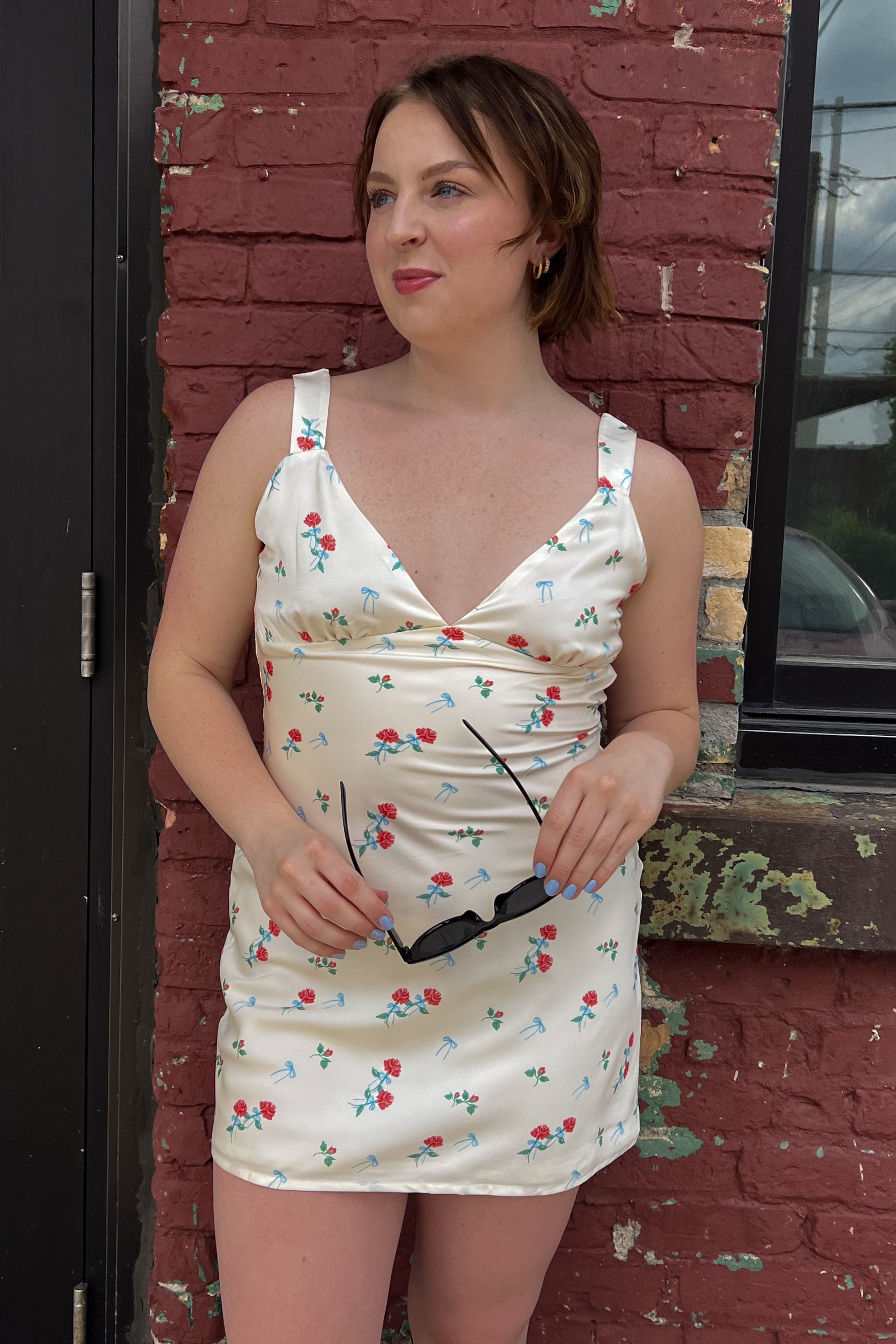 Red Roses Mini Dress