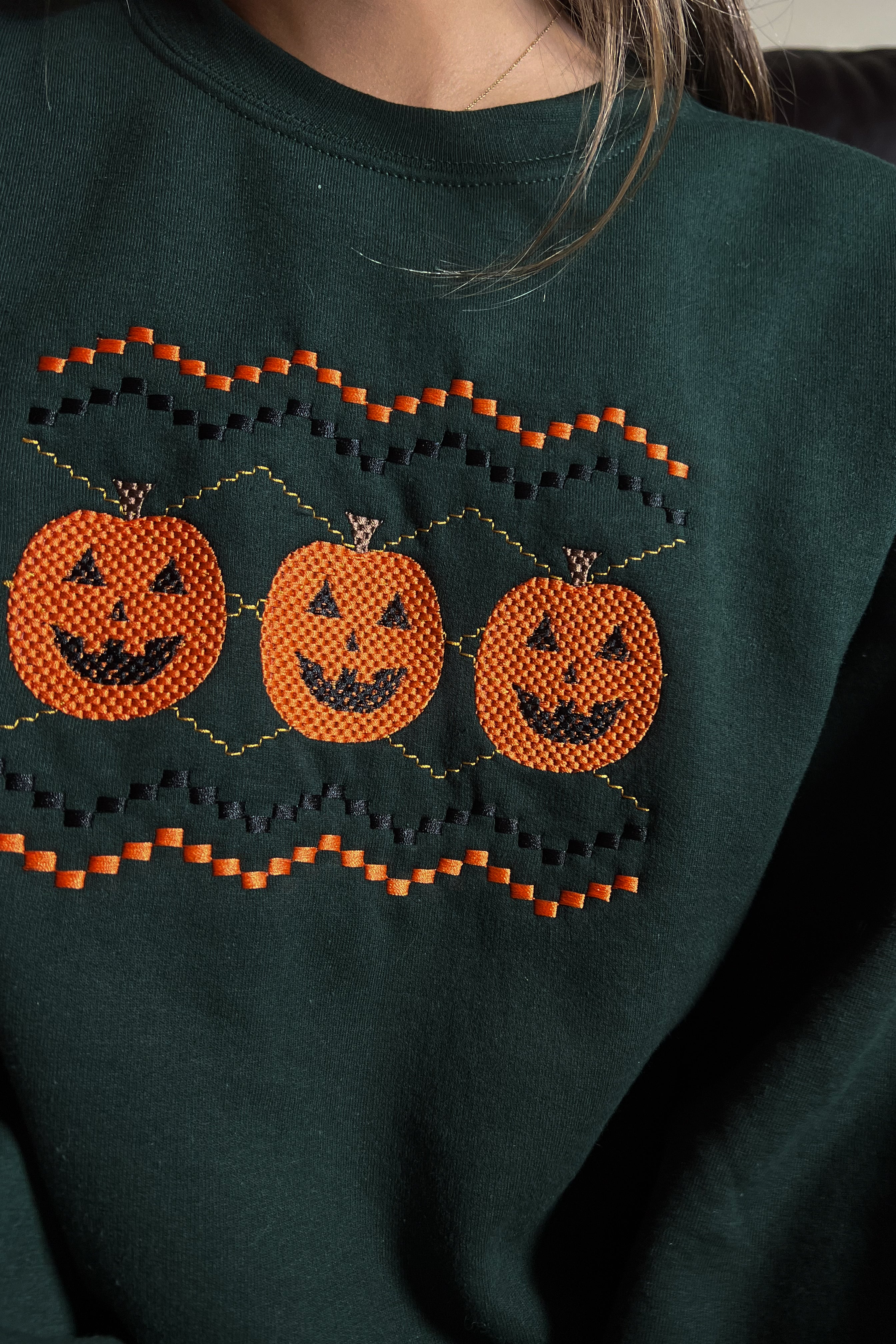 Pumpkin Fair Isle Sweatshirt