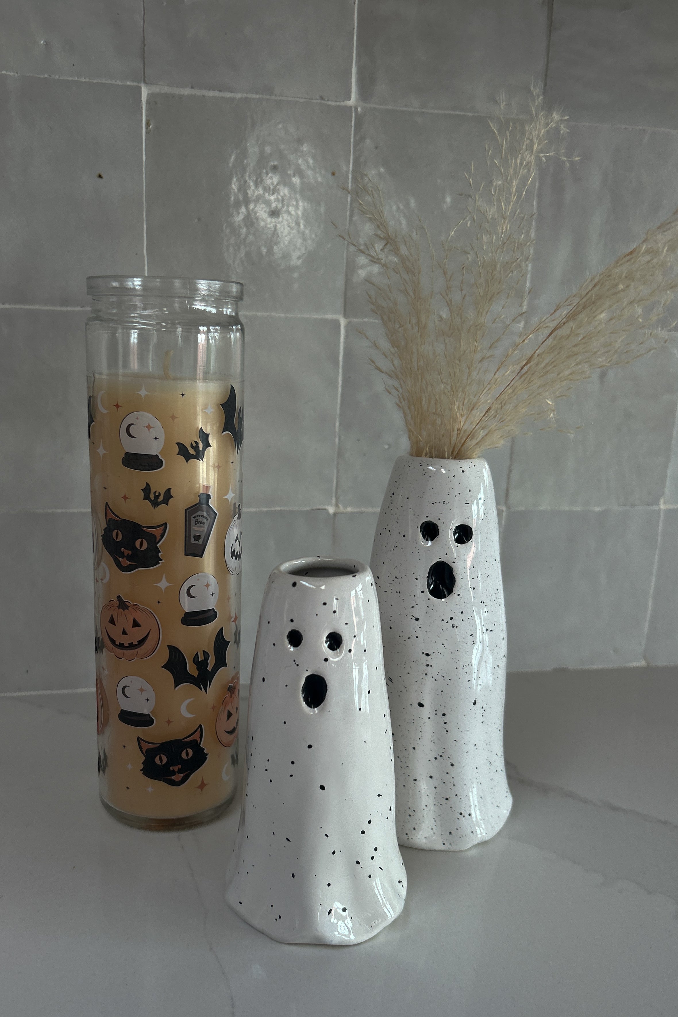 Spooky Halloween Candle