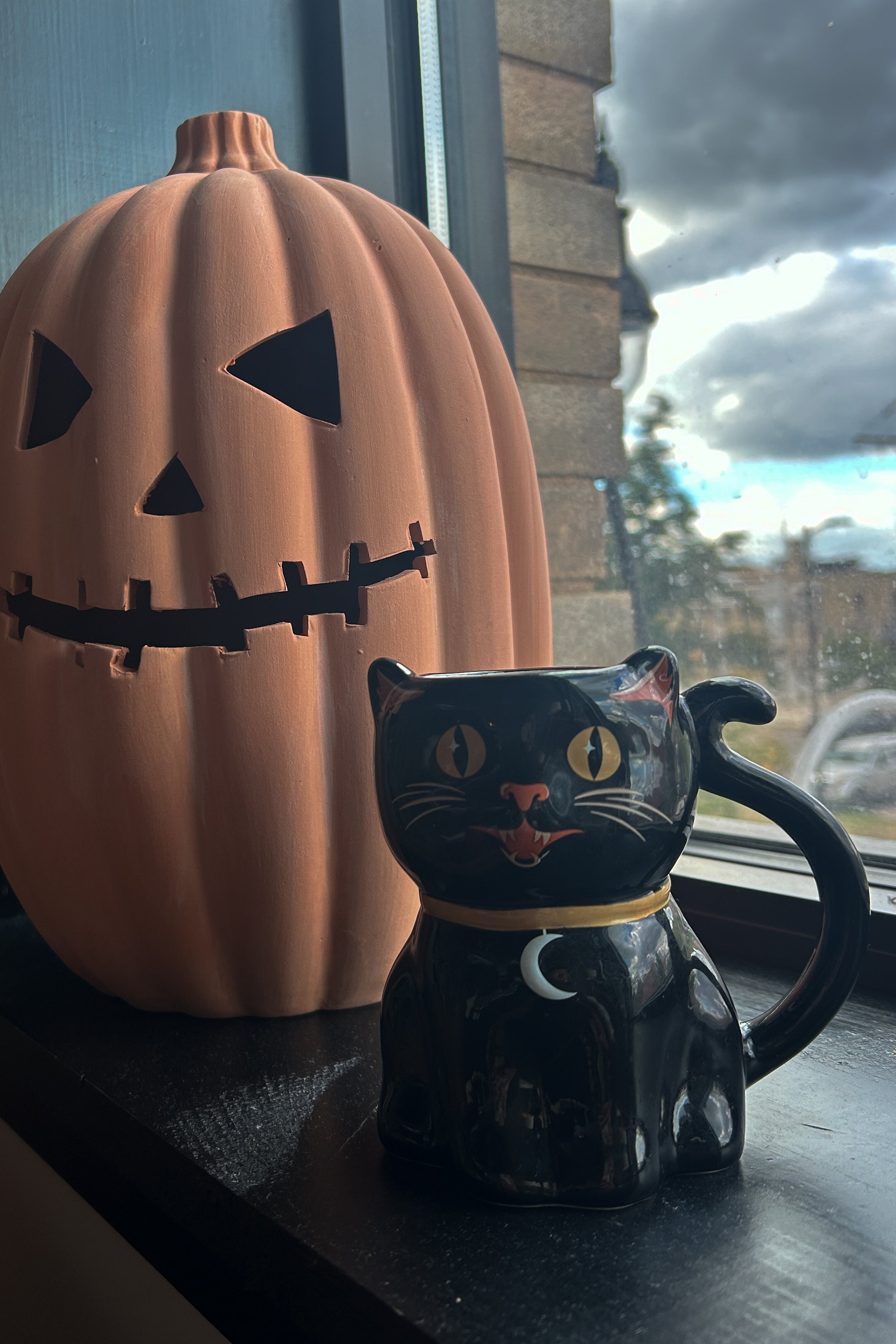 Spooky Black Cat Mug