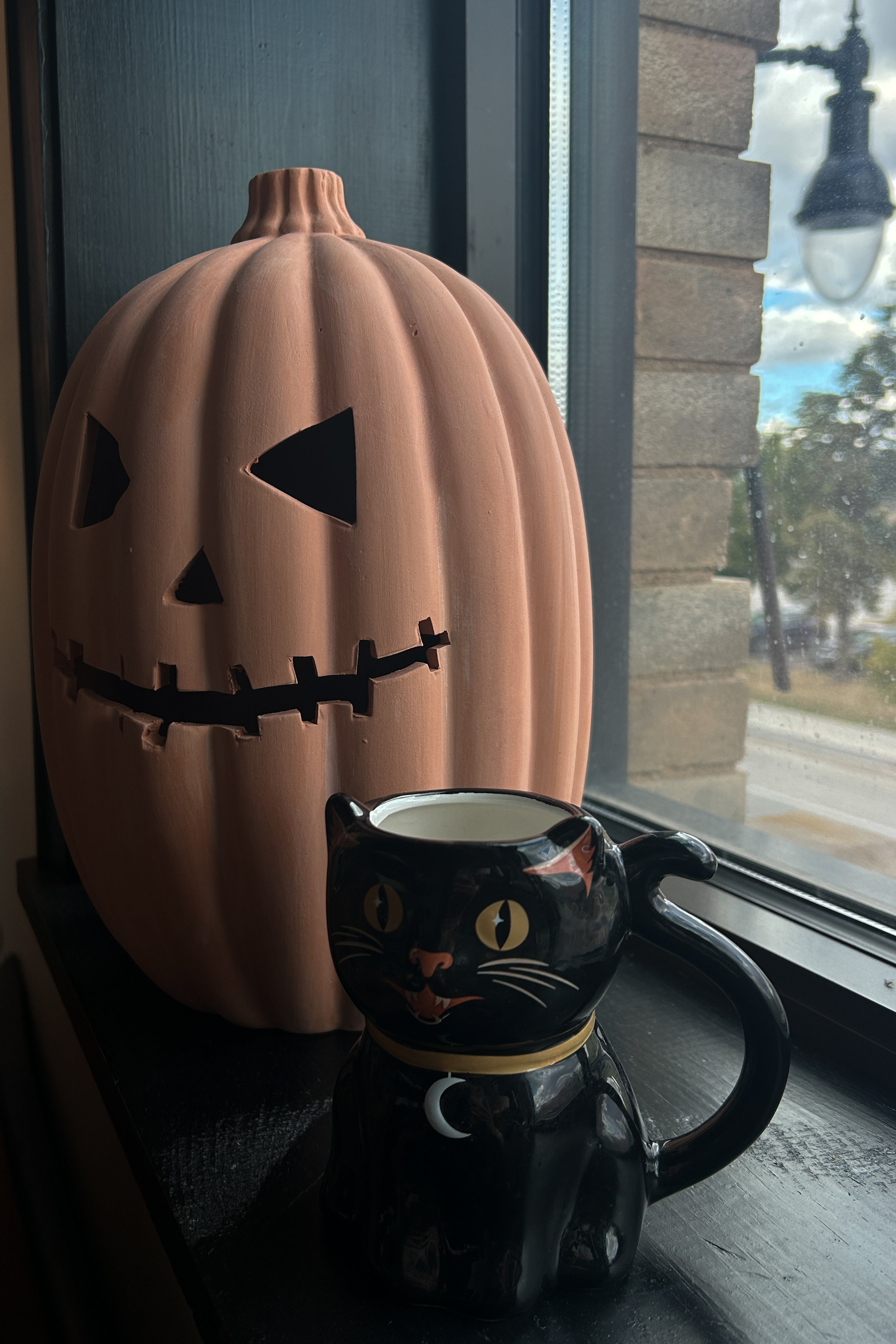 Spooky Black Cat Mug