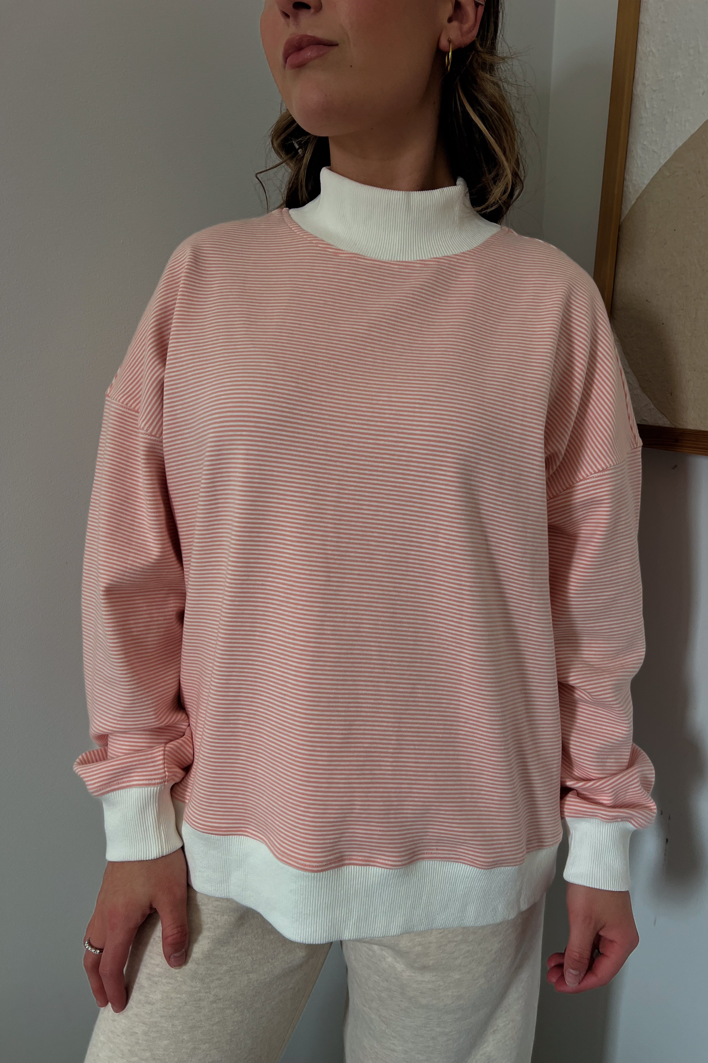 Mary Mock Neck Sweatshirt
