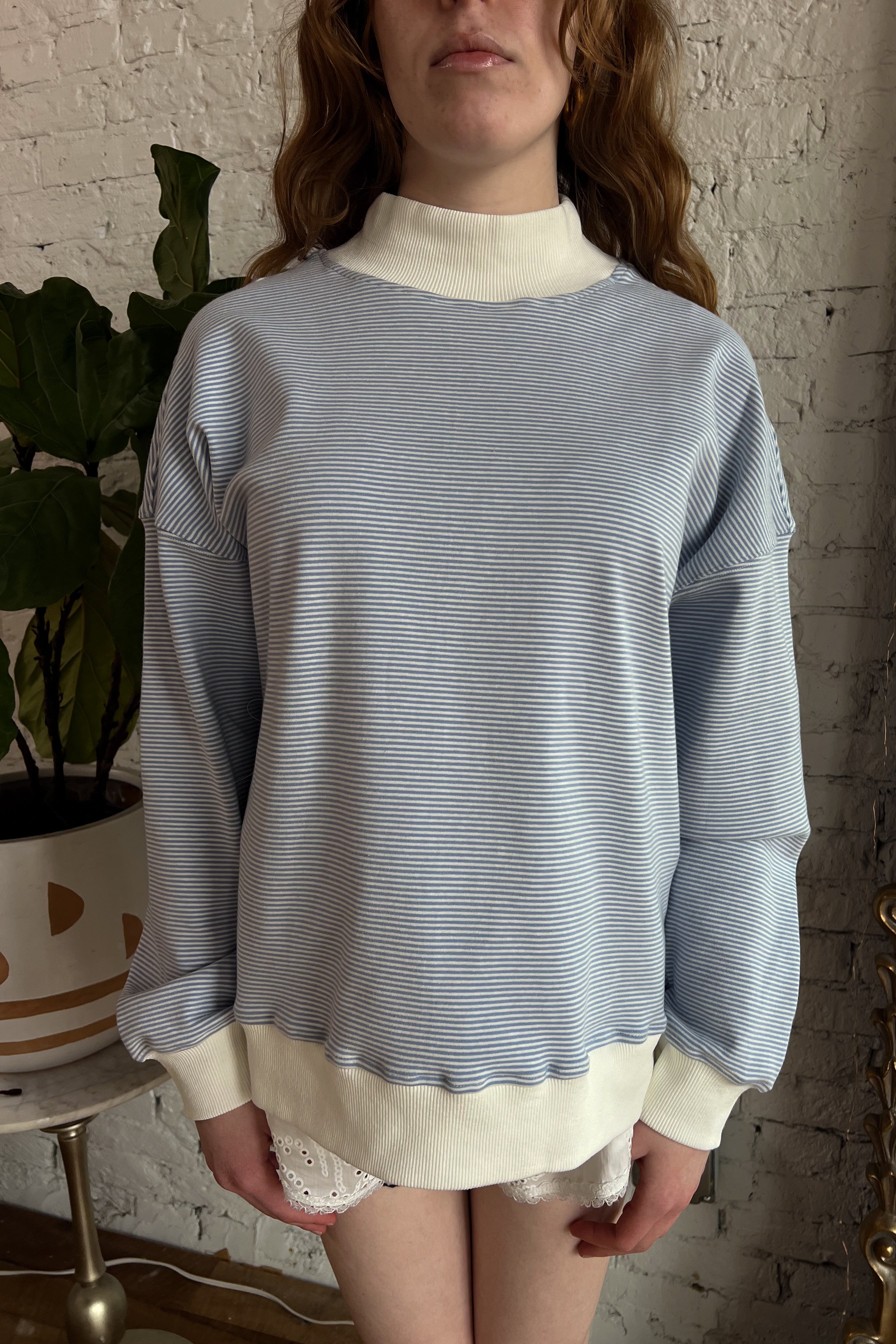 Mary Mock Neck Sweatshirt