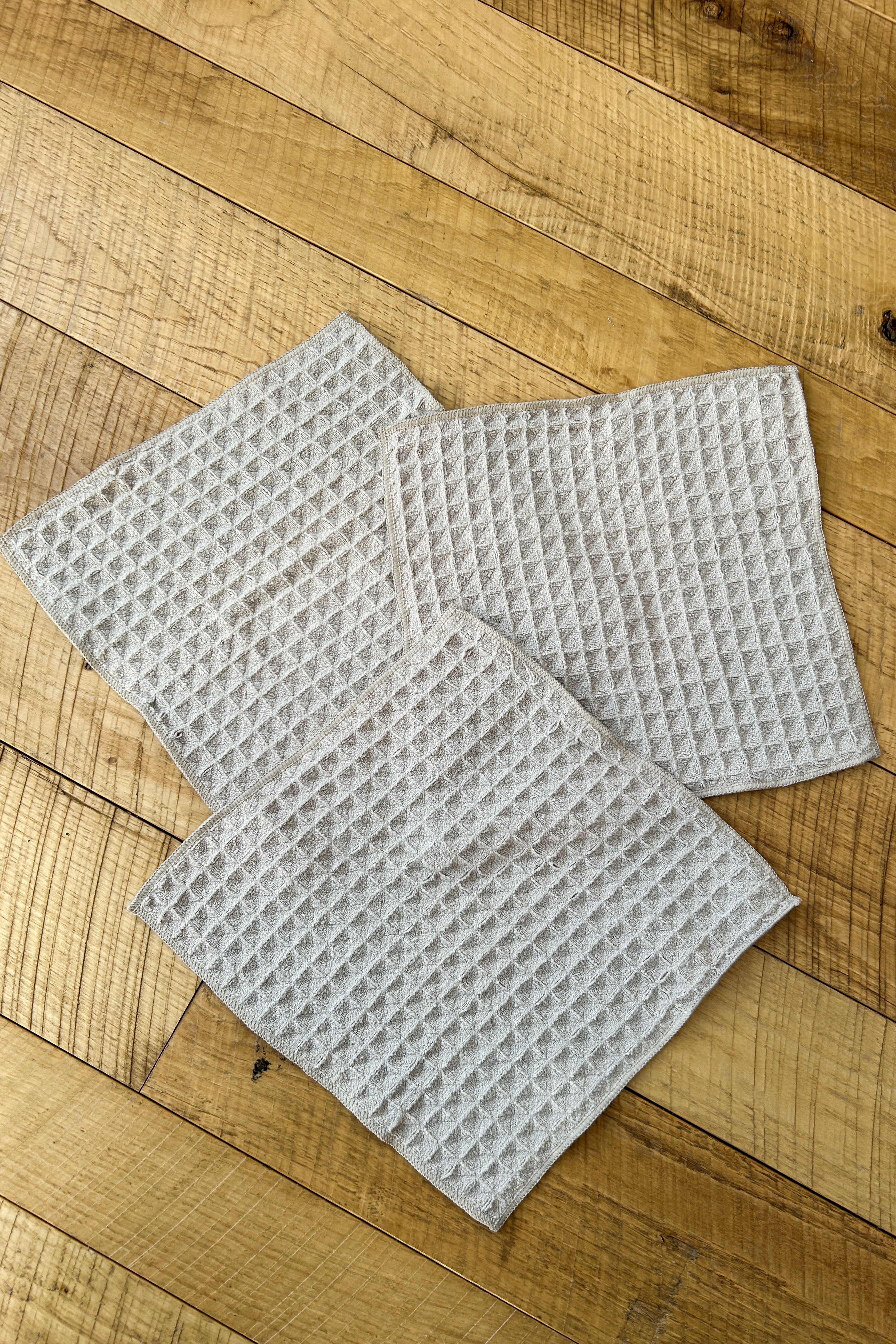 Geometry Waffle Washcloth Set