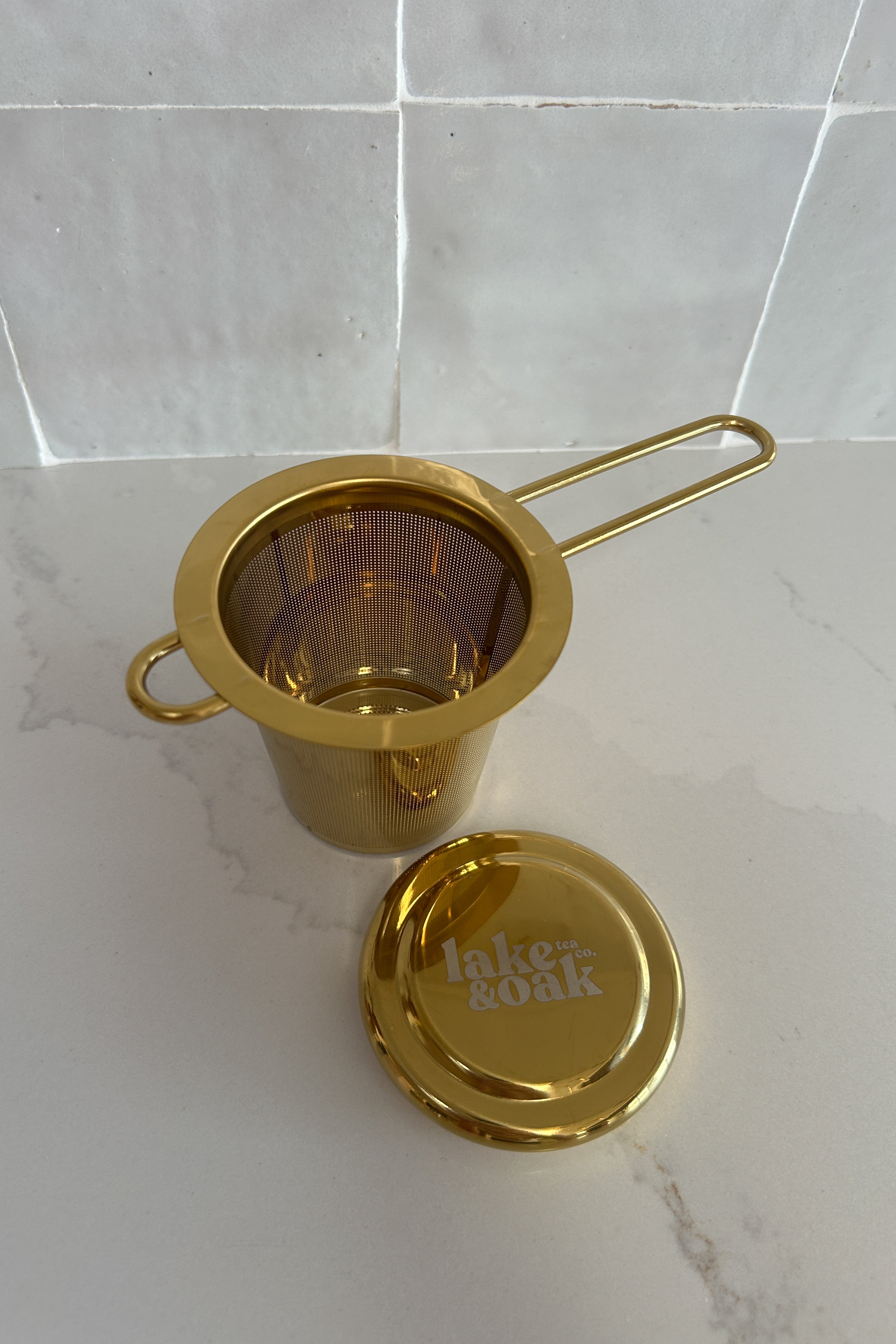 Gold Goddess Tea Strainer