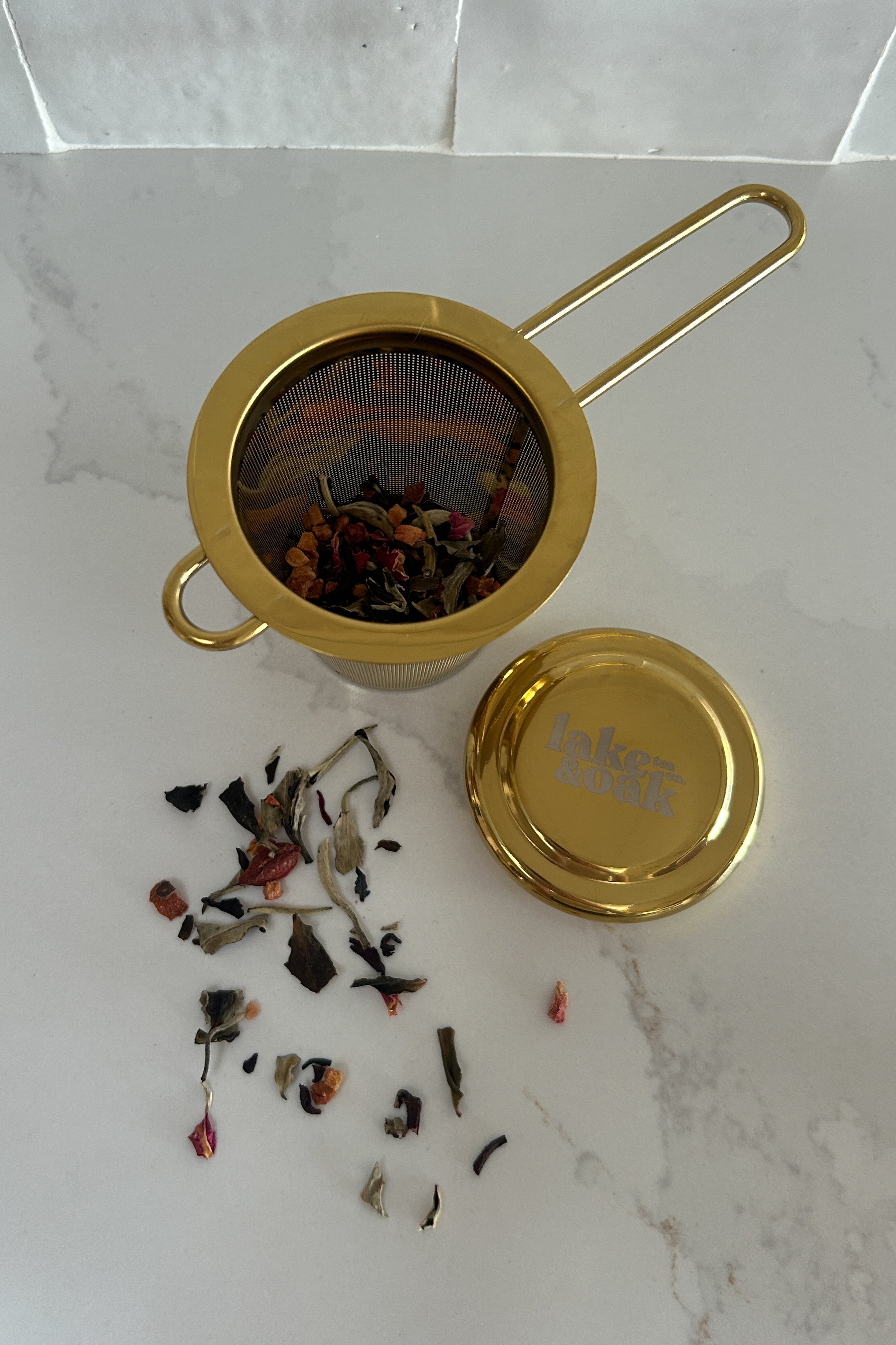 Gold Goddess Tea Strainer