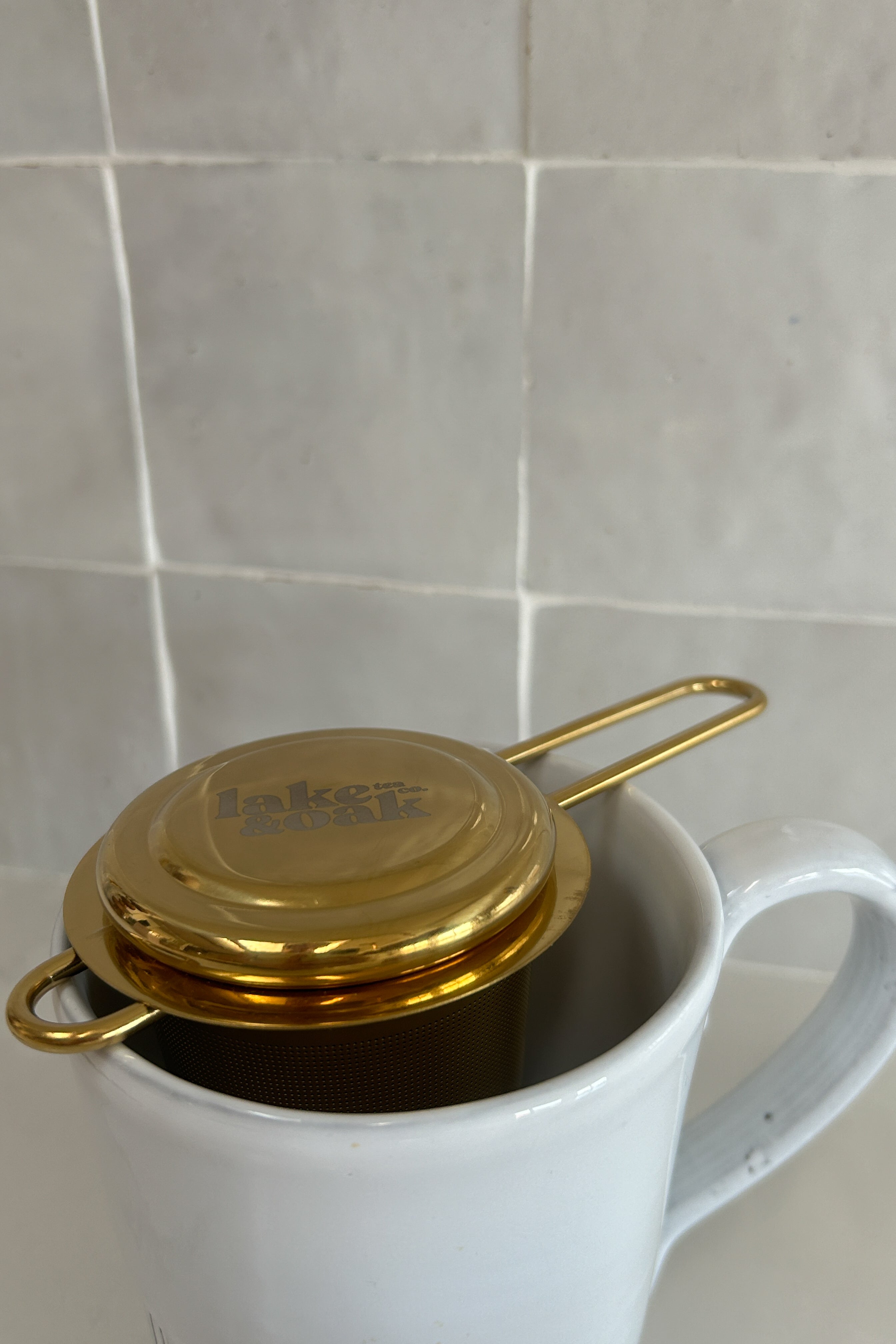 Gold Goddess Tea Strainer