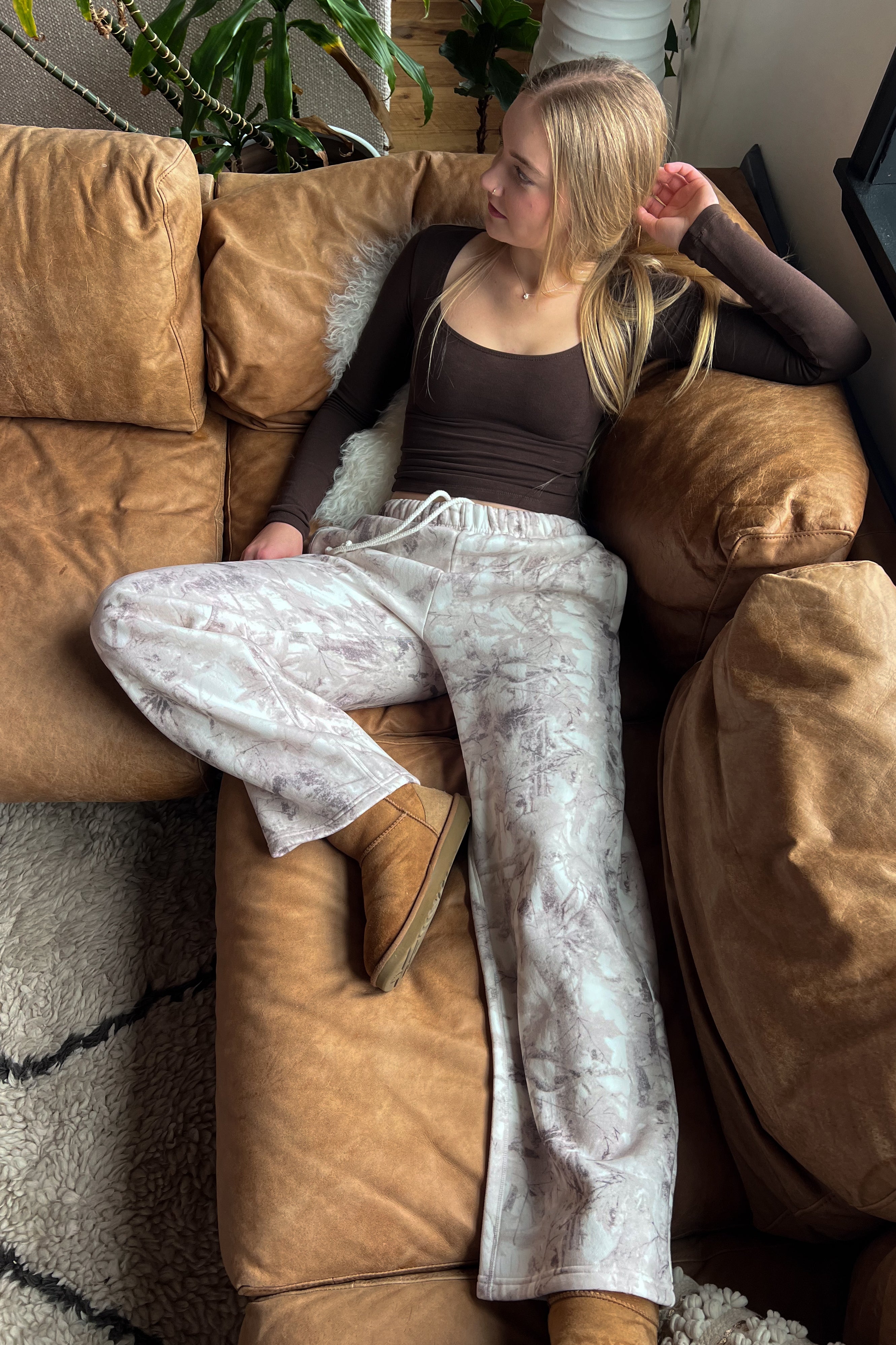 Cozy Woods Wide Leg Sweatpants