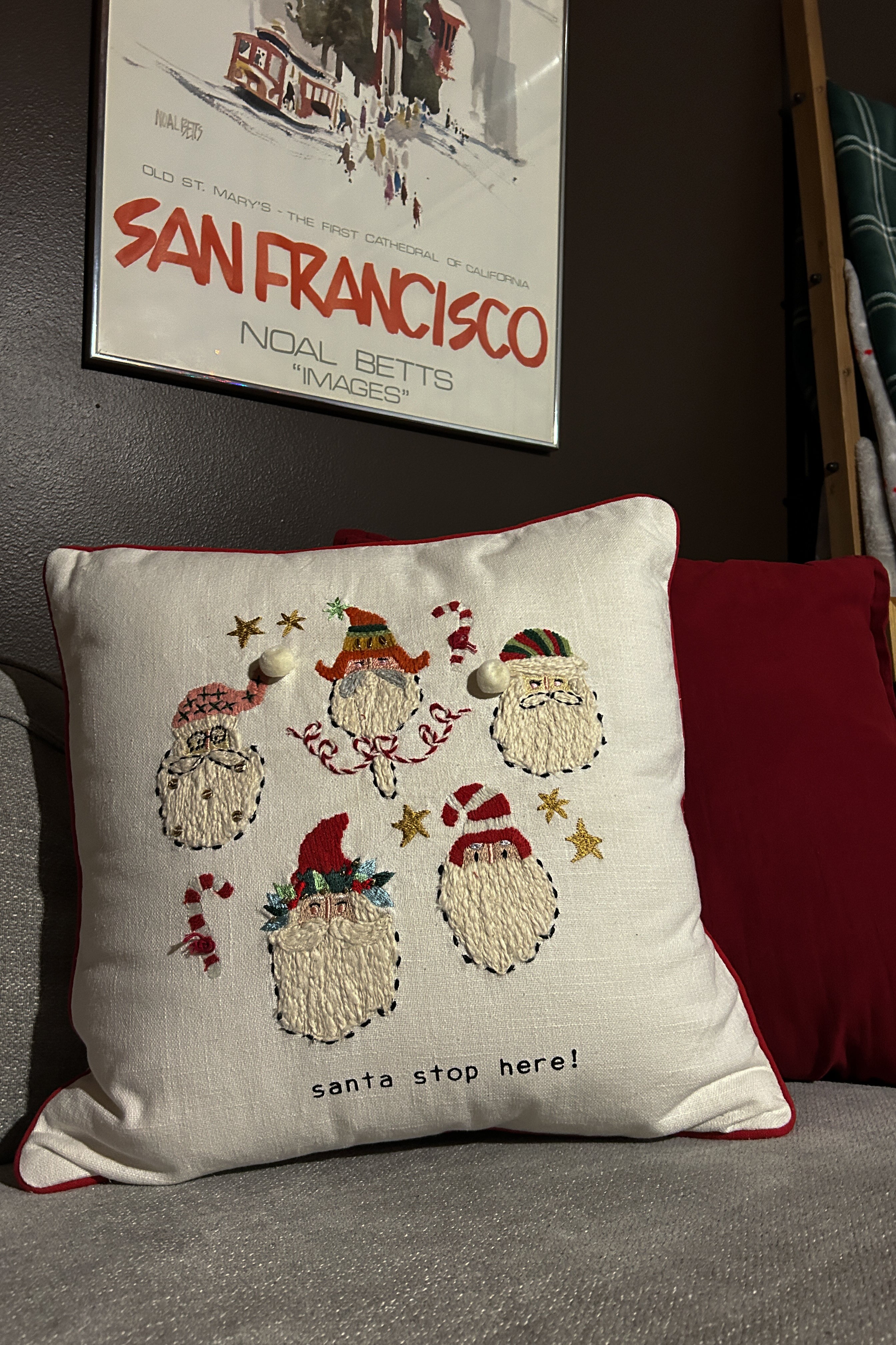 Sides of Santa Pillow